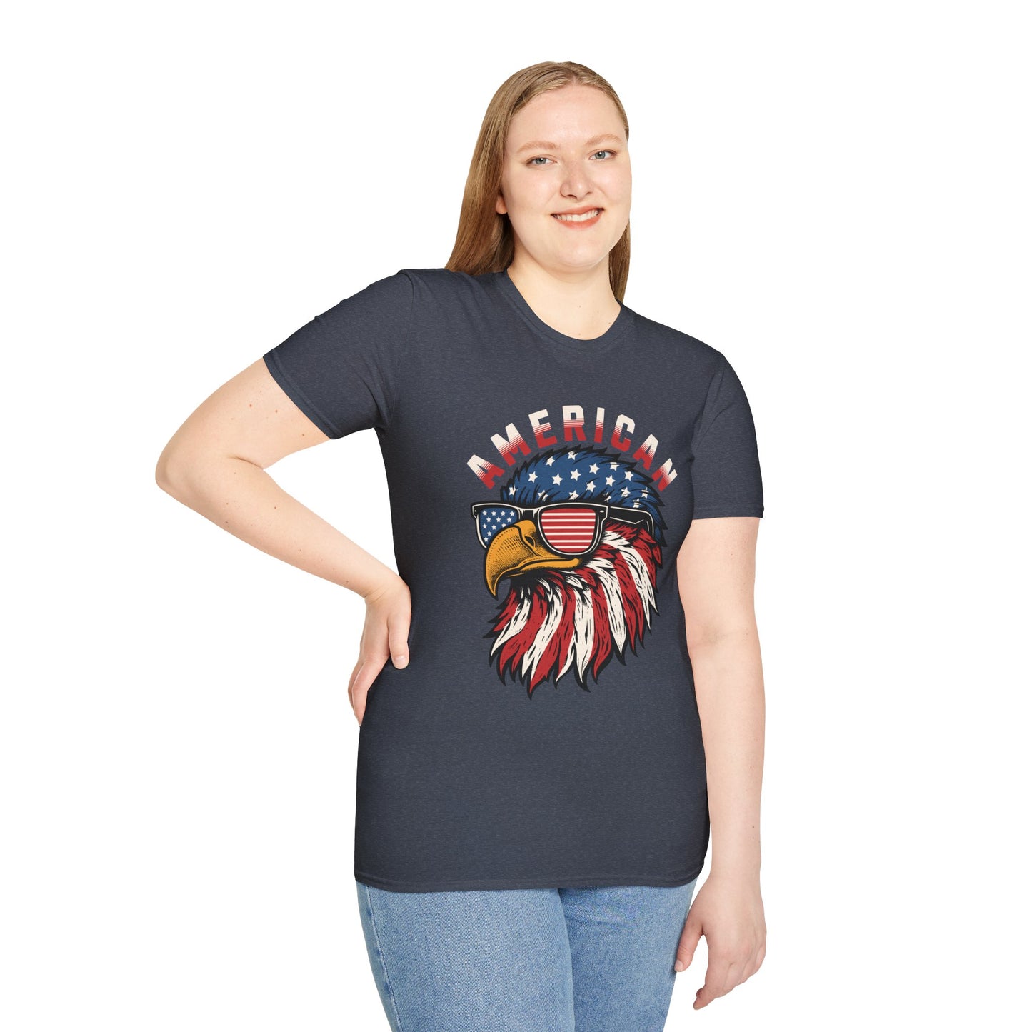 American Eagle USA Unisex Streetwear T-Shirt | American Graphic T-Shirt | Eagle Rebel Frequency