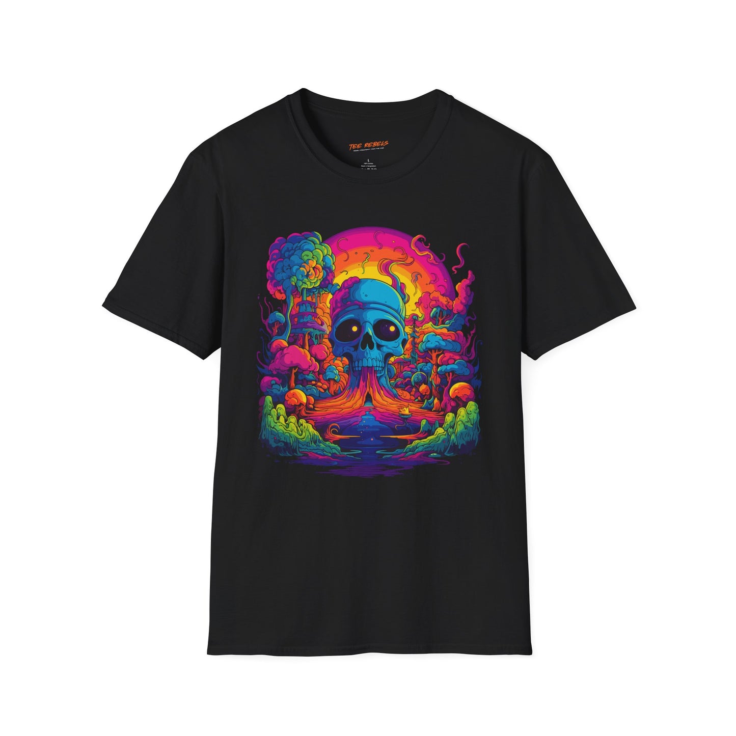 Psychedelic Skull Fantasy Unisex T-Shirt | Skull Rebel Frequency