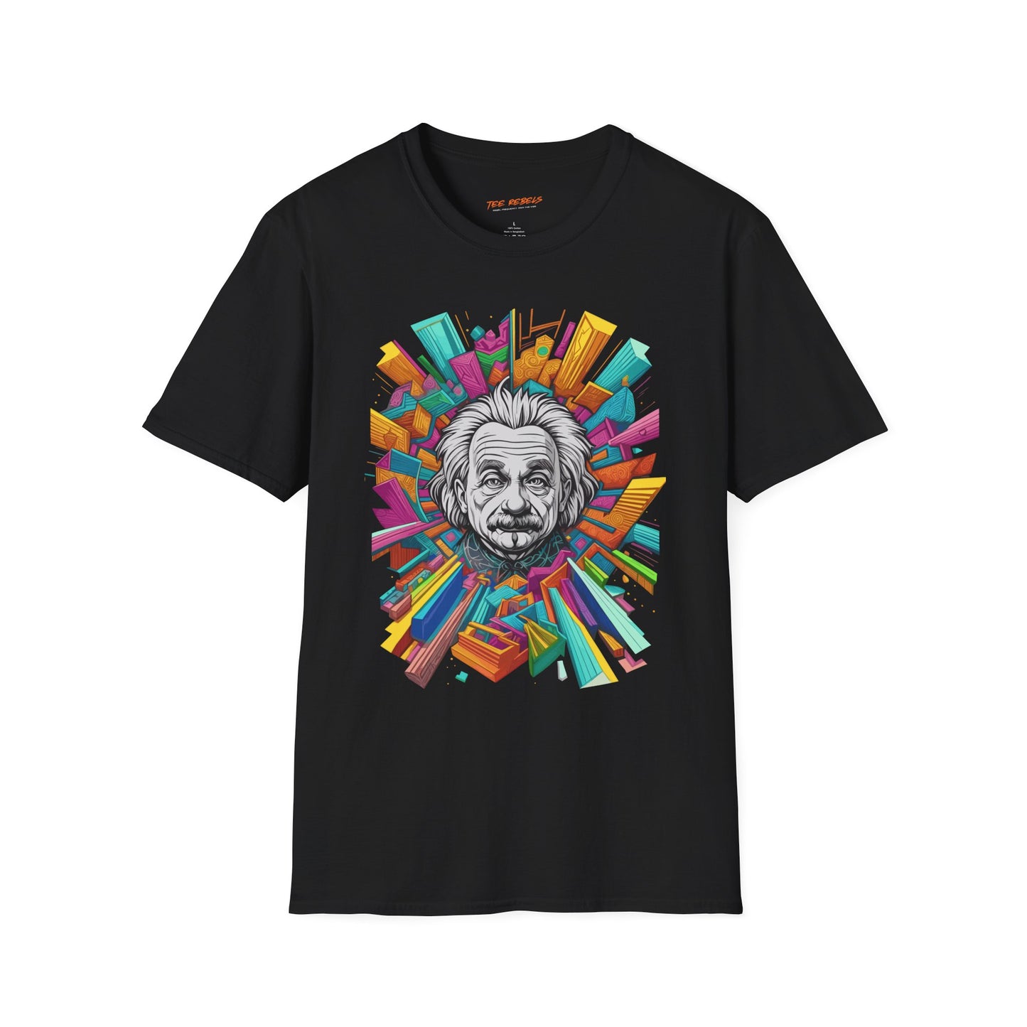 Psychedelic Albert Einstein Unisex T-Shirt | Einstein Rebel Frequency