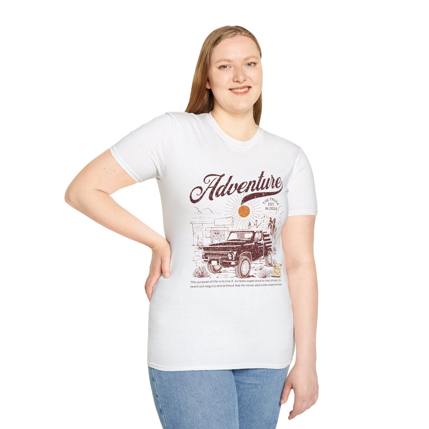 Adventure Truckin Unisex Streetwear T-Shirt | Adventure Graphic T-Shirt | Adventure Rebel Frequency