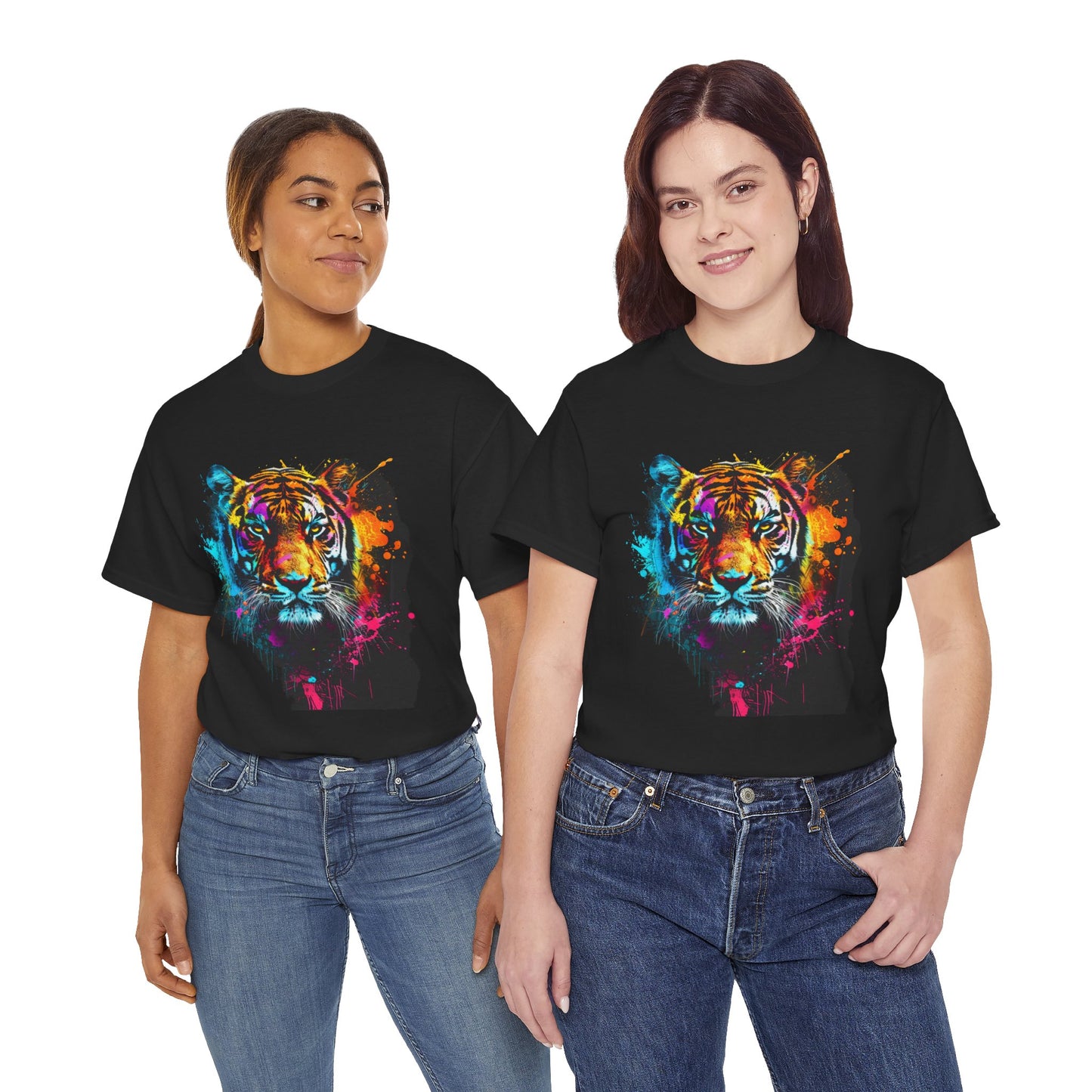 Tiger Graphic Unisex Heavy Cotton Tee | Tiger Rebel Frequency