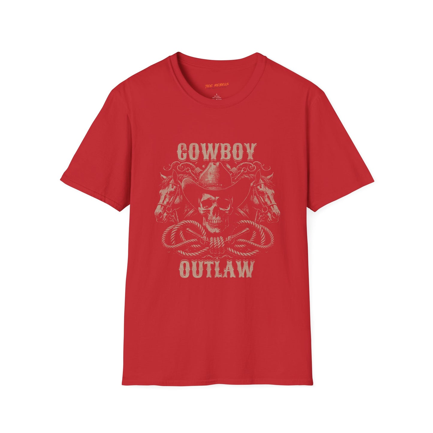 Cowboy Outlaw Unisex Streetwear T-Shirt | Cowboy Graphic T-Shirt | Outlaw Rebel Frequency