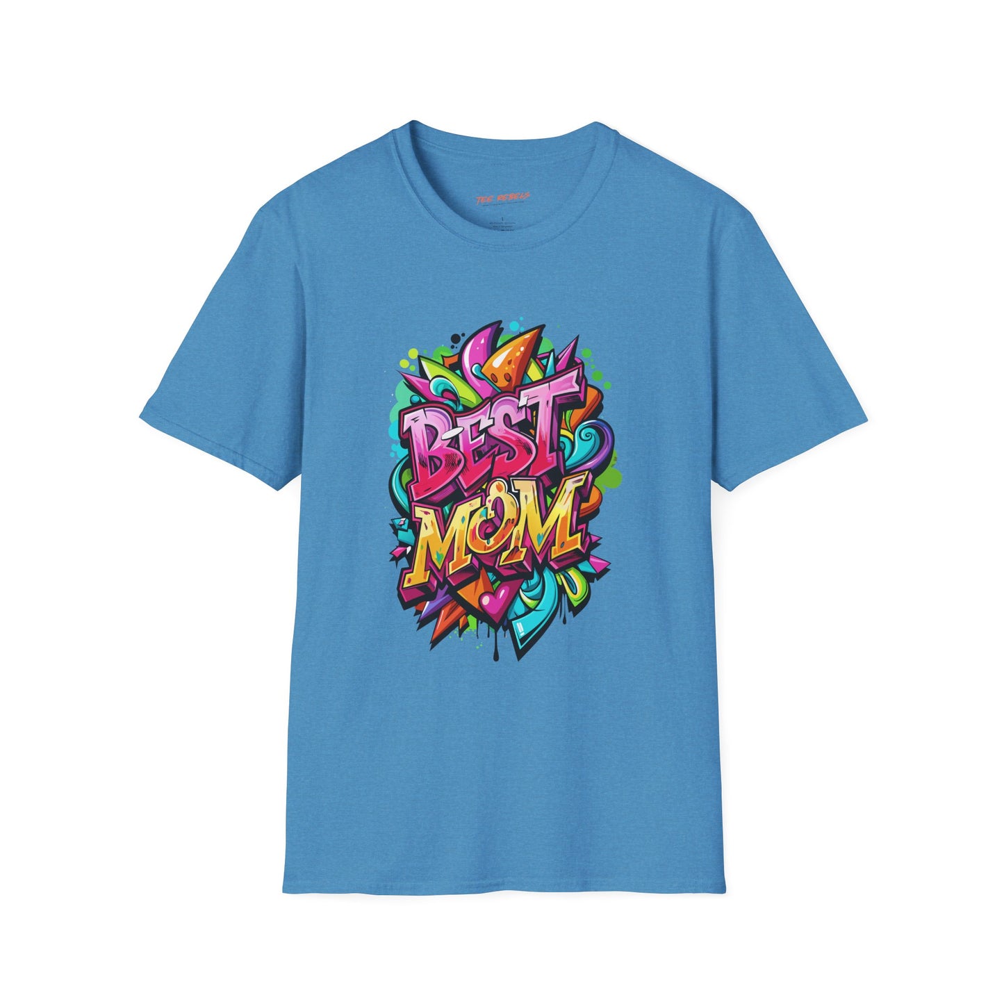 Best Mom Unisex Softstyle T-Shirt | Colorful, Fun Gift for Mother's Day