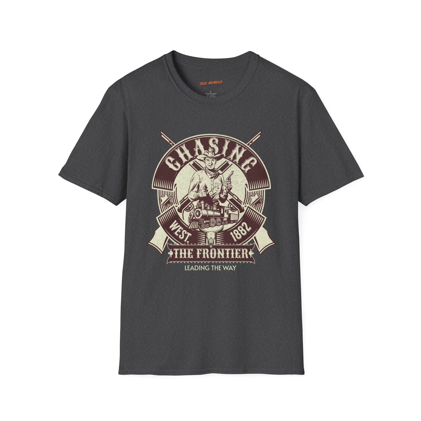 Chasing the Frontier Unisex Streetwear T-Shirt | Vintage Wild West Tee | American Western | Frontier Rebel Frequency