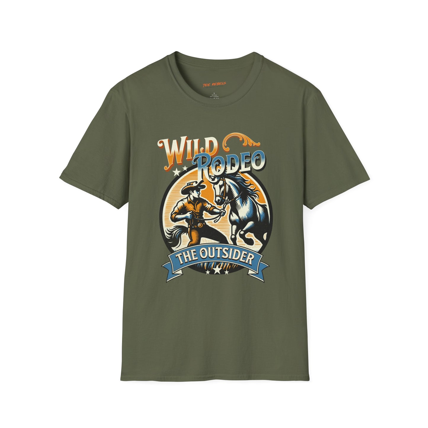 Wild Rodeo Graphic Unisex Streetwear T-Shirt, Western Graphic T-Shirt, Casual Wear, Rodeo Enthusiast Gift, Spread Love Theme