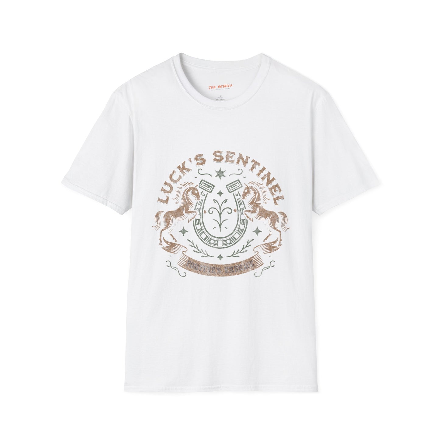 Luck's Sentinel Unisex Streetwear T-Shirt | American West Graphic T-Shirt | Sentinel Rebel Frequency