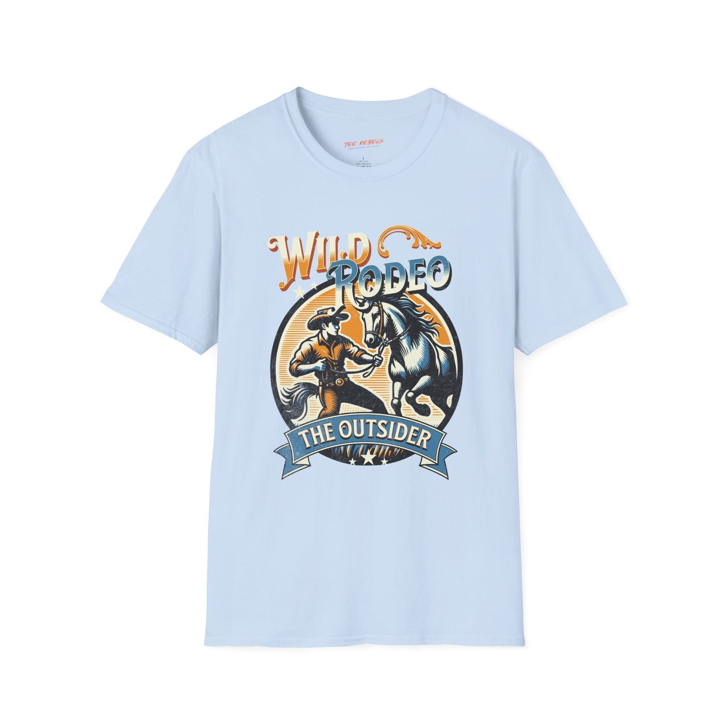 Wild Rodeo Graphic Unisex Streetwear T-Shirt, Western Graphic T-Shirt, Casual Wear, Rodeo Enthusiast Gift, Spread Love Theme