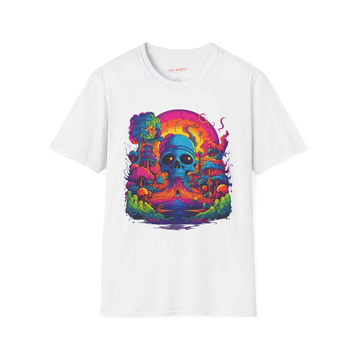 Psychedelic Skull Fantasy Unisex T-Shirt | Skull Rebel Frequency