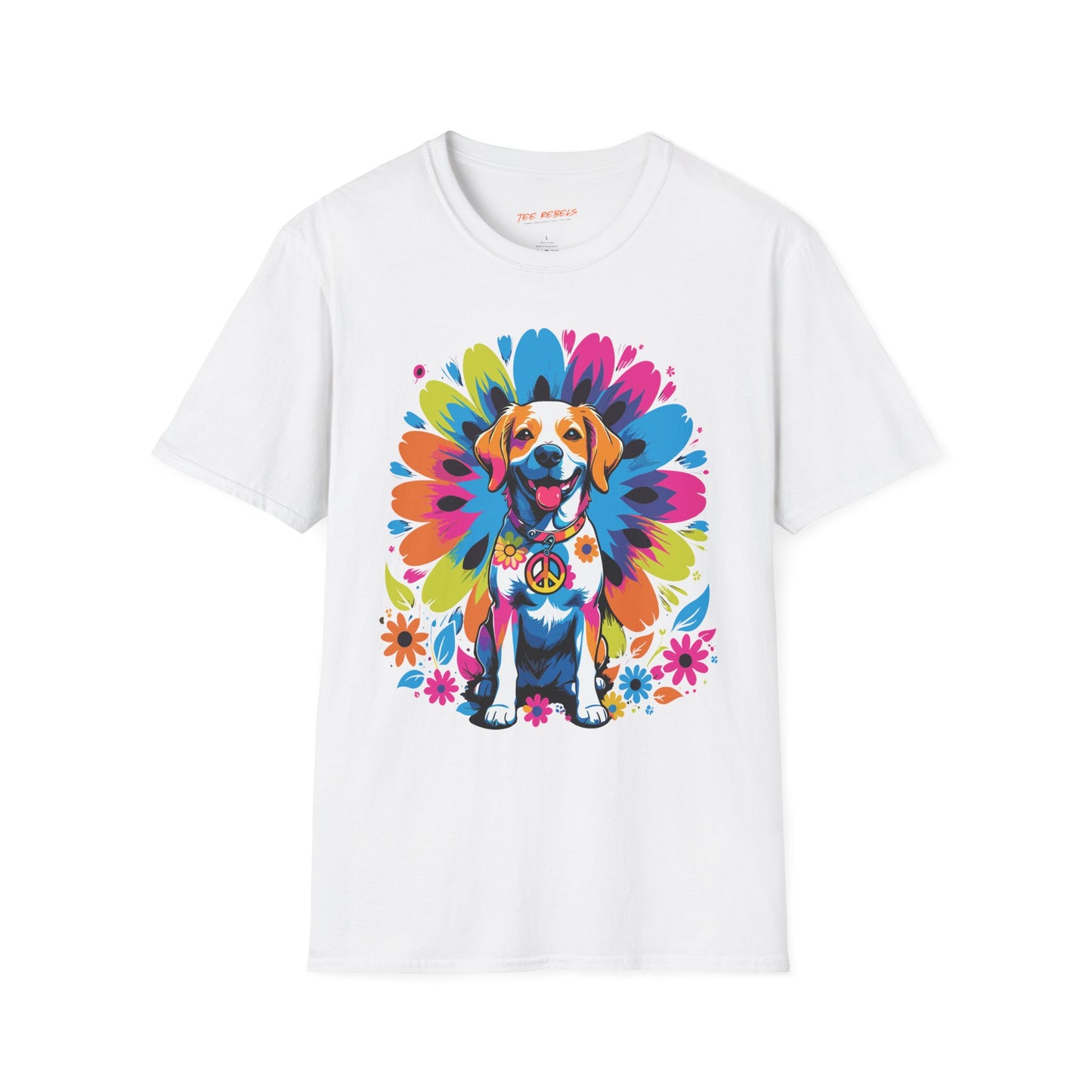 Psychedelic Dog Mandala Energy Unisex T-Shirt | Dog Rebel Frequency
