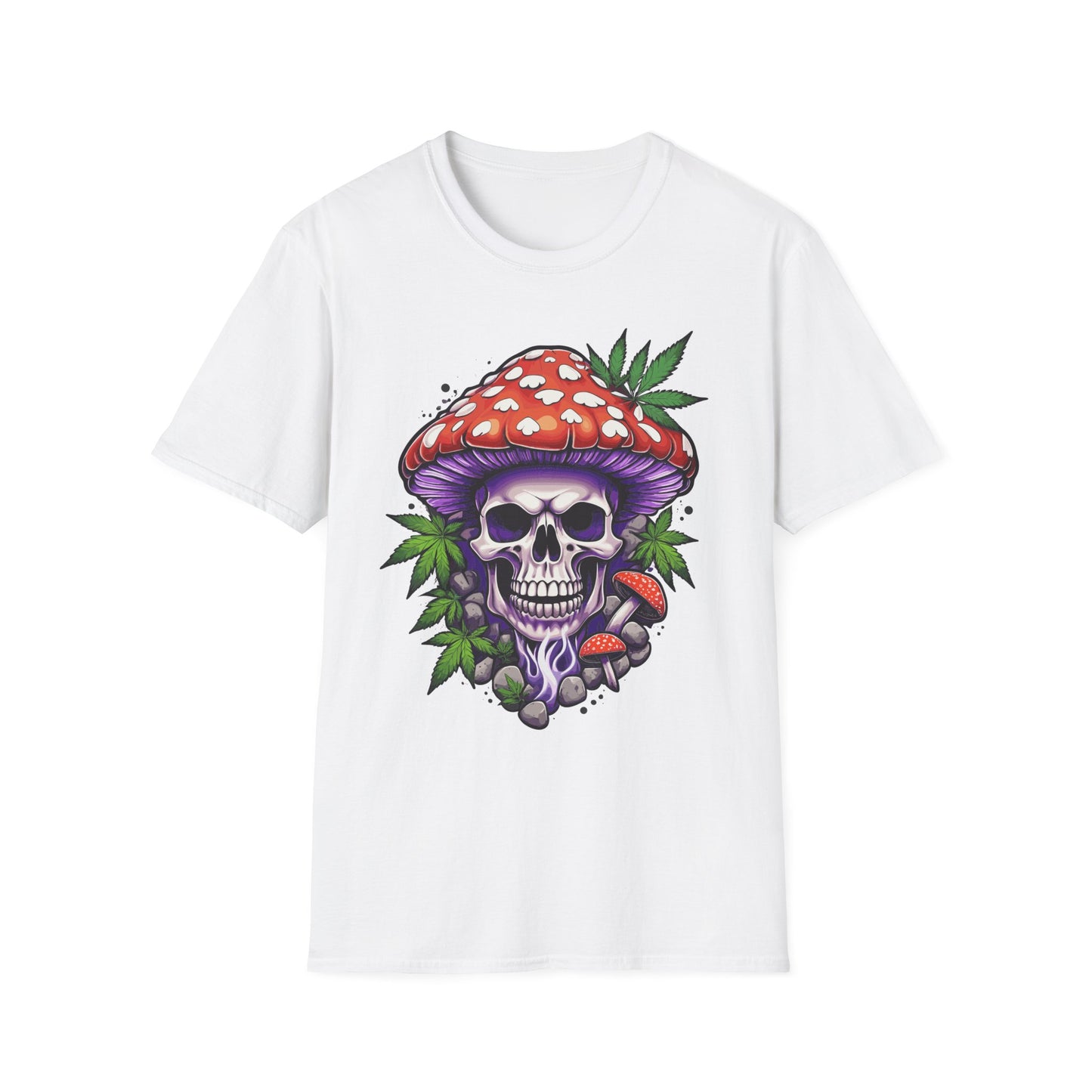 Psychedelic Skull Mushroom Unisex T-Shirt | Skull Rebel Frequency
