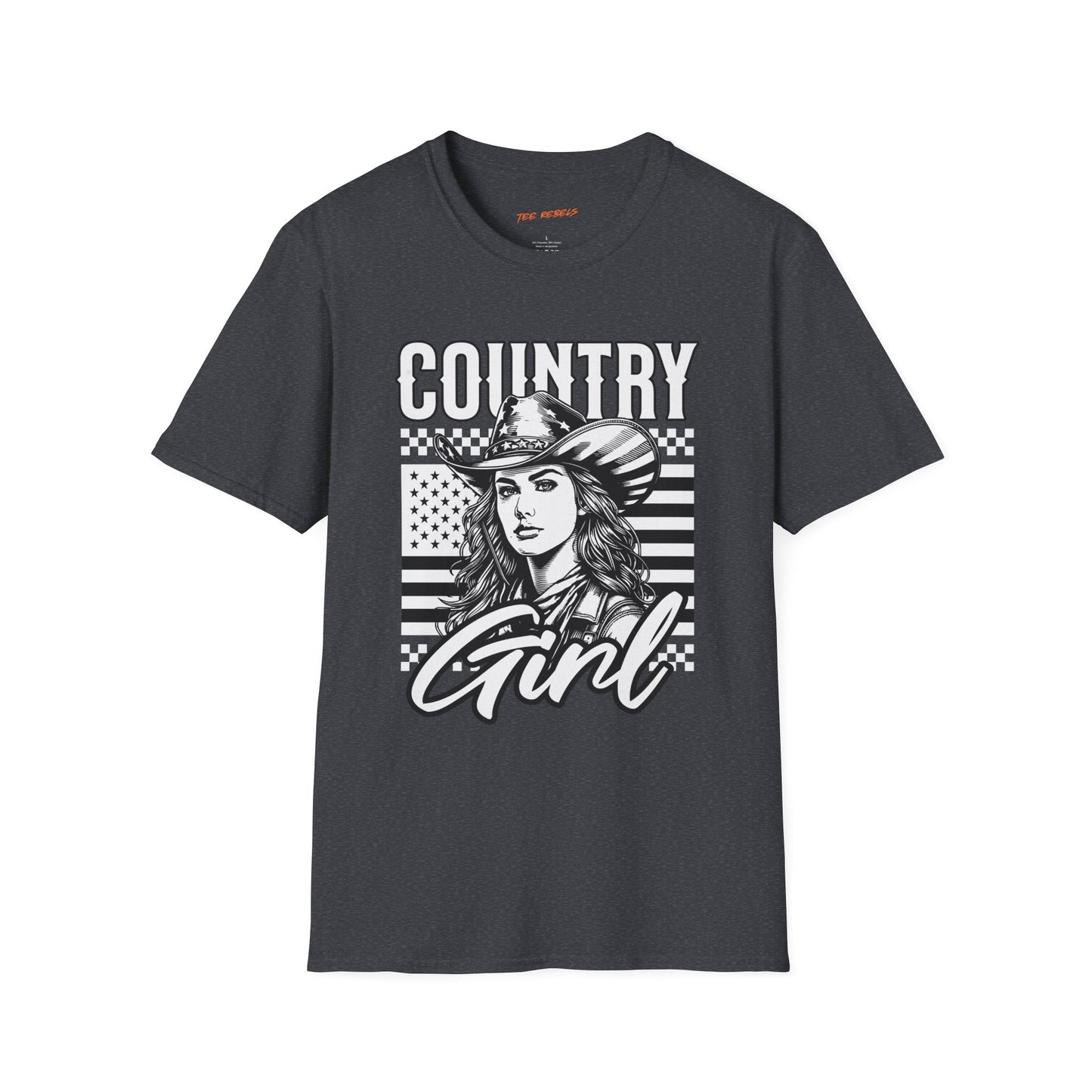 Country Girl Unisex Streetwear T-Shirt | American Girl Graphic T-Shirt | Country Rebel Frequency