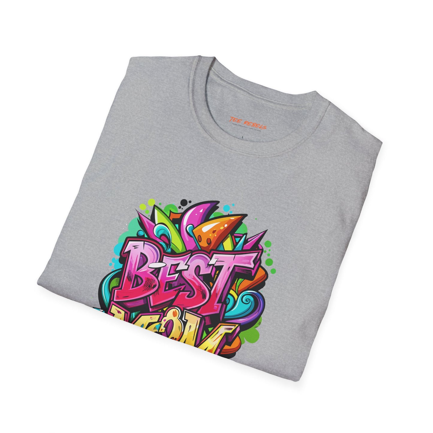 Best Mom Unisex Softstyle T-Shirt | Colorful, Fun Gift for Mother's Day