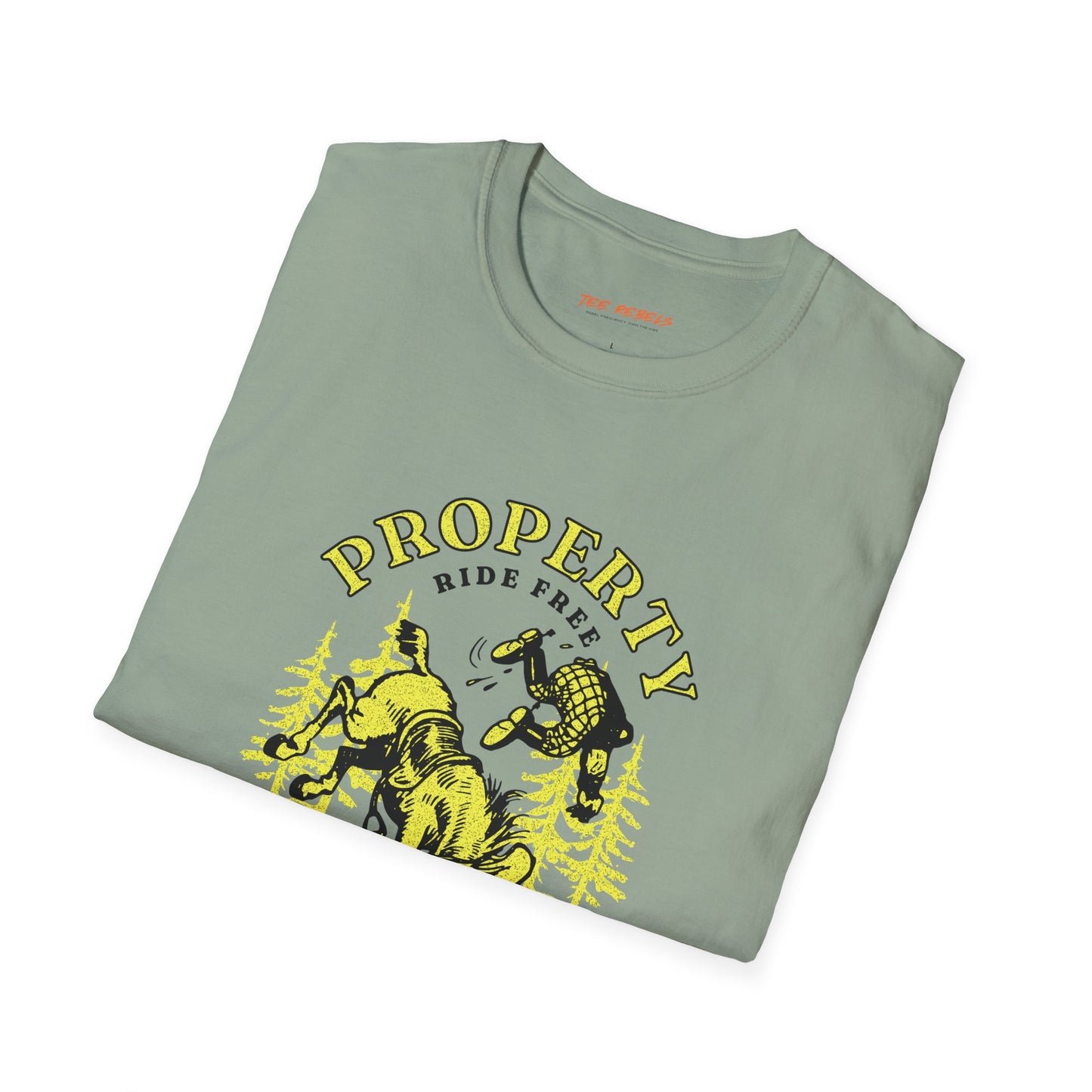 Property of Nobody Unisex Streetwear T-Shirt | Cowboy Graphic T-Shirt | Cowboy Rebel Frequency