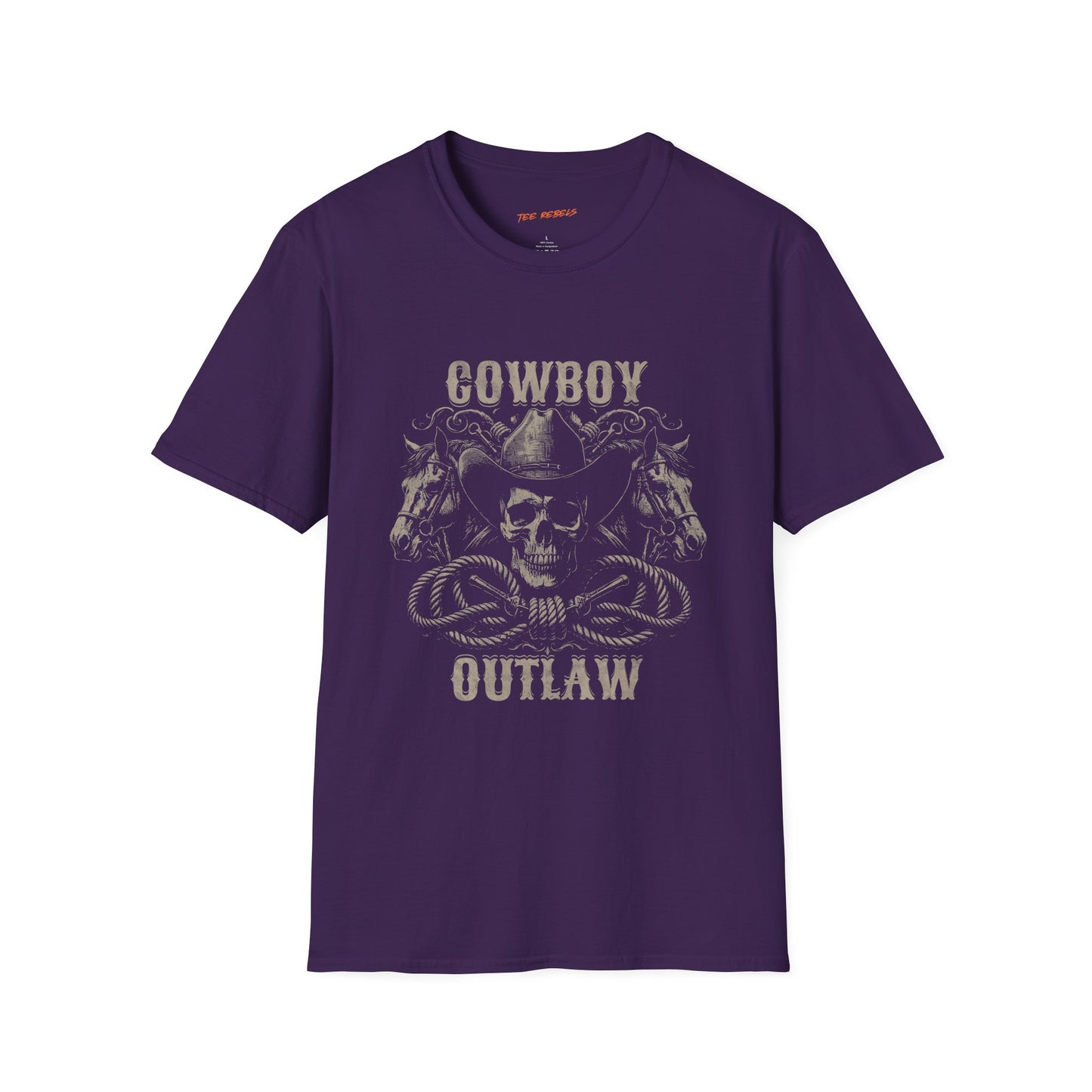 Cowboy Outlaw Unisex Streetwear T-Shirt | Cowboy Graphic T-Shirt | Outlaw Rebel Frequency
