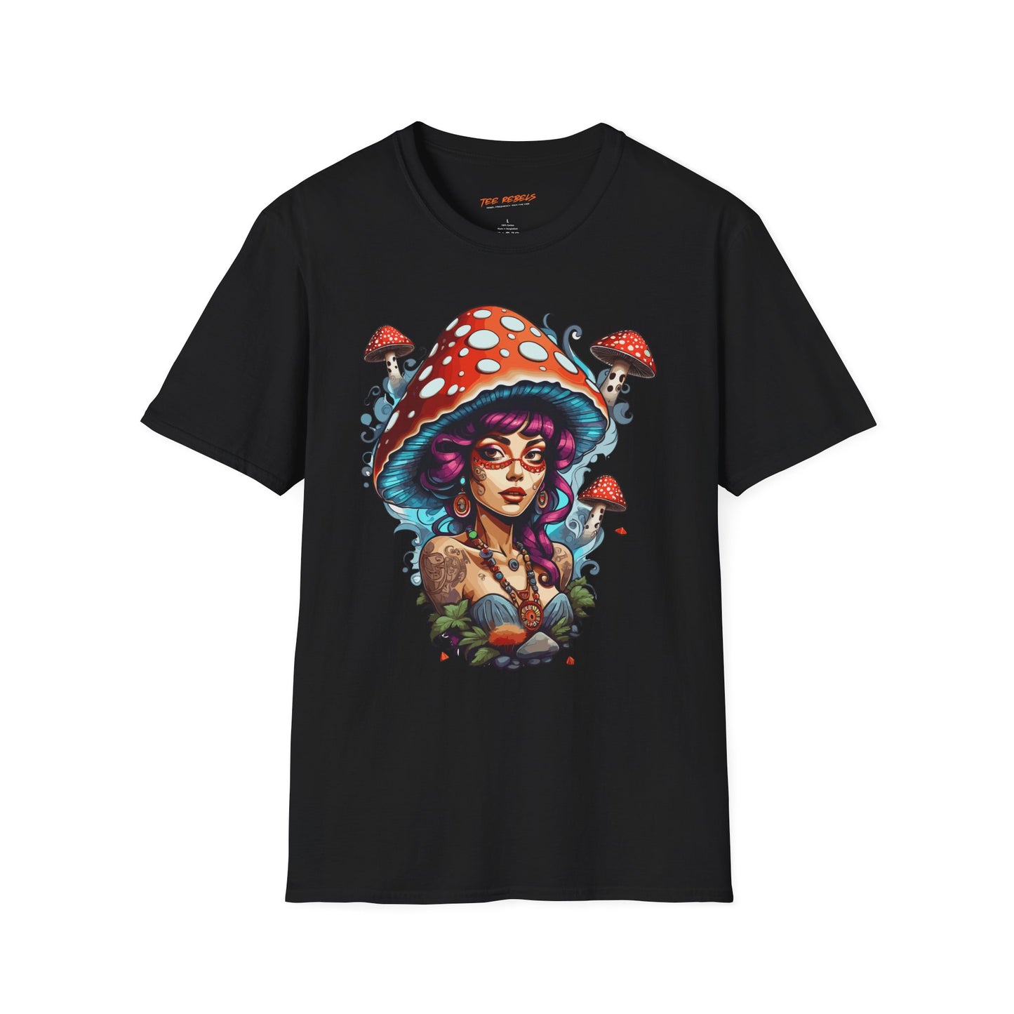 Psychedelic Fungi Lady Unisex T-Shirt | Fungi Rebel Frequency