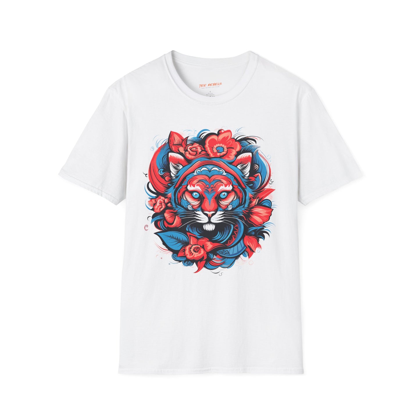 Psychedelic Floral Tiger Unisex T-Shirt | Tiger Rebel Frequency