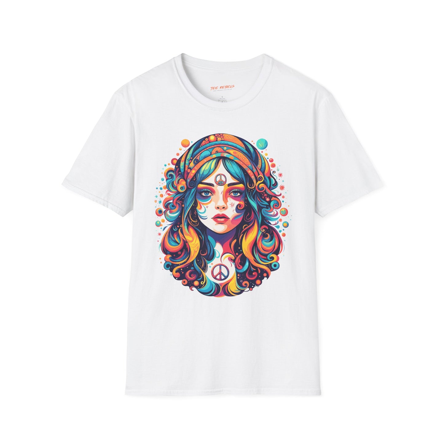 Psychedelic Bohemian Lady Unisex T-Shirt | Bohemian Rebel Frequency