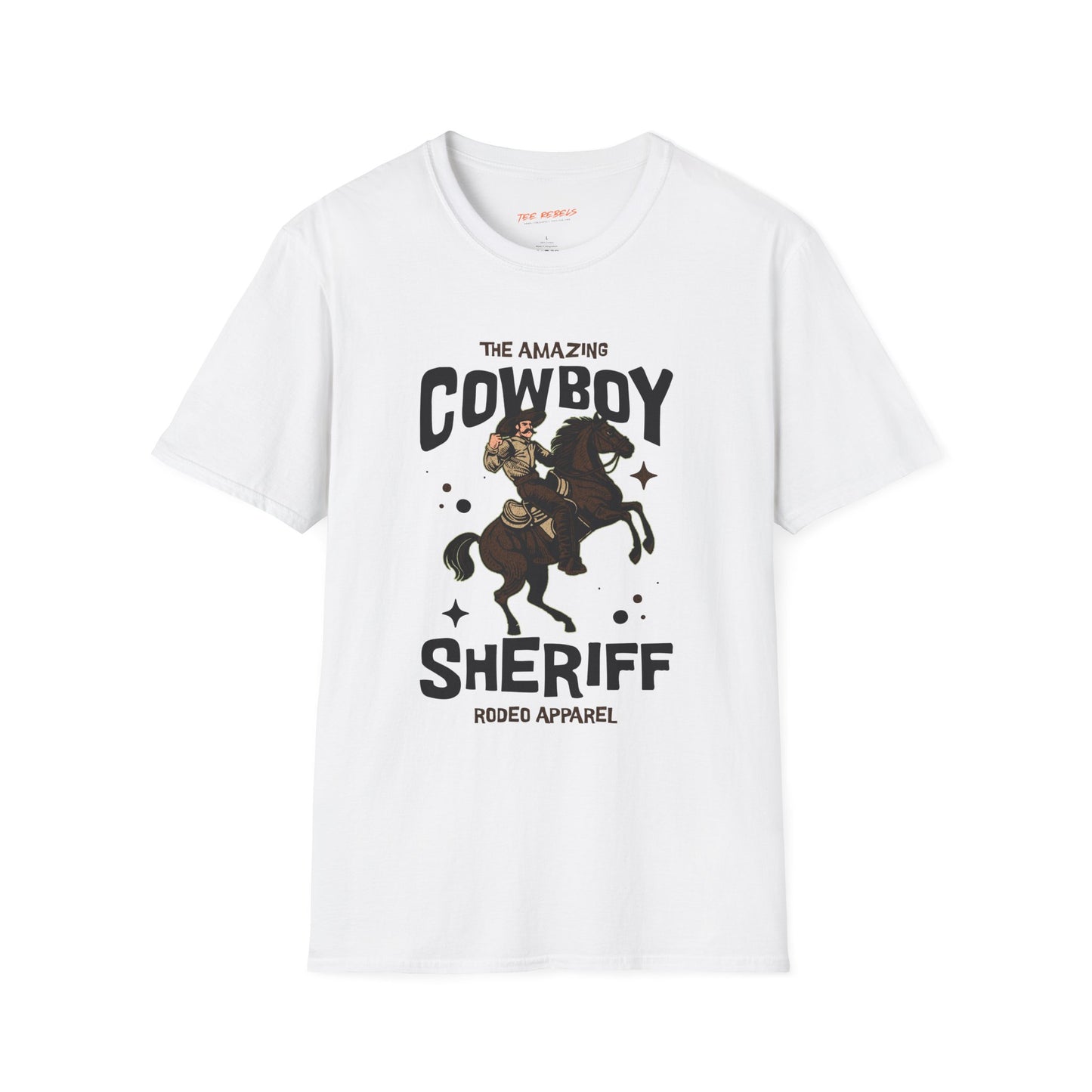 Cowboy Sheriff Unisex Streetwear T-Shirt | Western Graphic T-Shirt | Cowboy Rebel Frequency