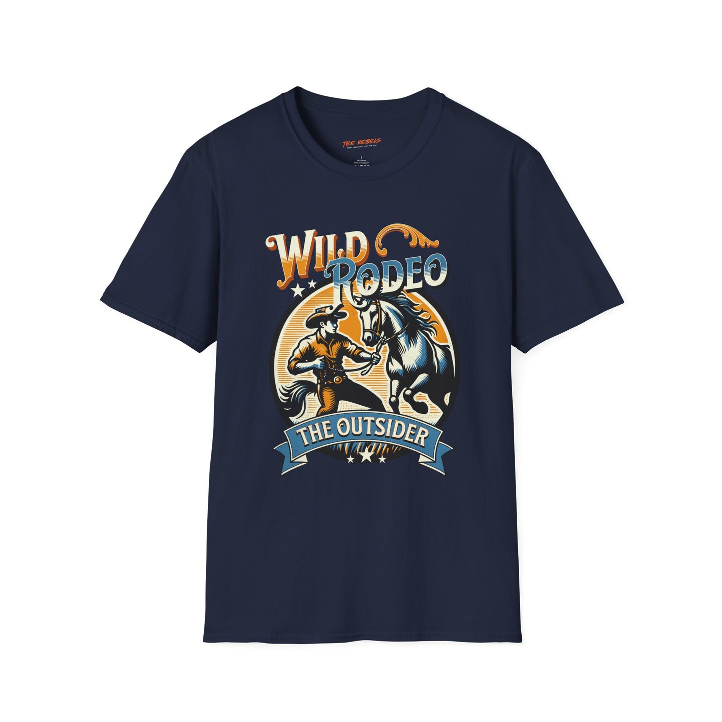 Wild Rodeo Graphic Unisex Streetwear T-Shirt, Western Graphic T-Shirt, Casual Wear, Rodeo Enthusiast Gift, Spread Love Theme