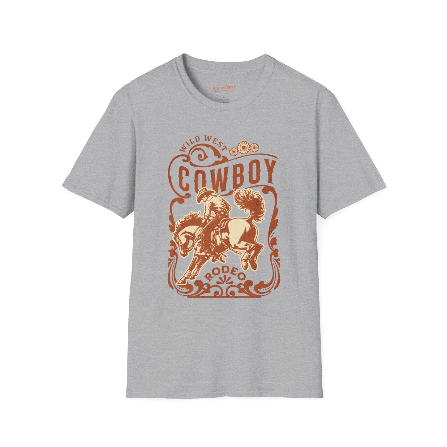 Vintage Cowboy Rodeo Graphic Unisex Streetwear T-Shirt, Spread Love T-Shirt, Western Apparel, Love-themed Gift, Rodeo T-Shirt