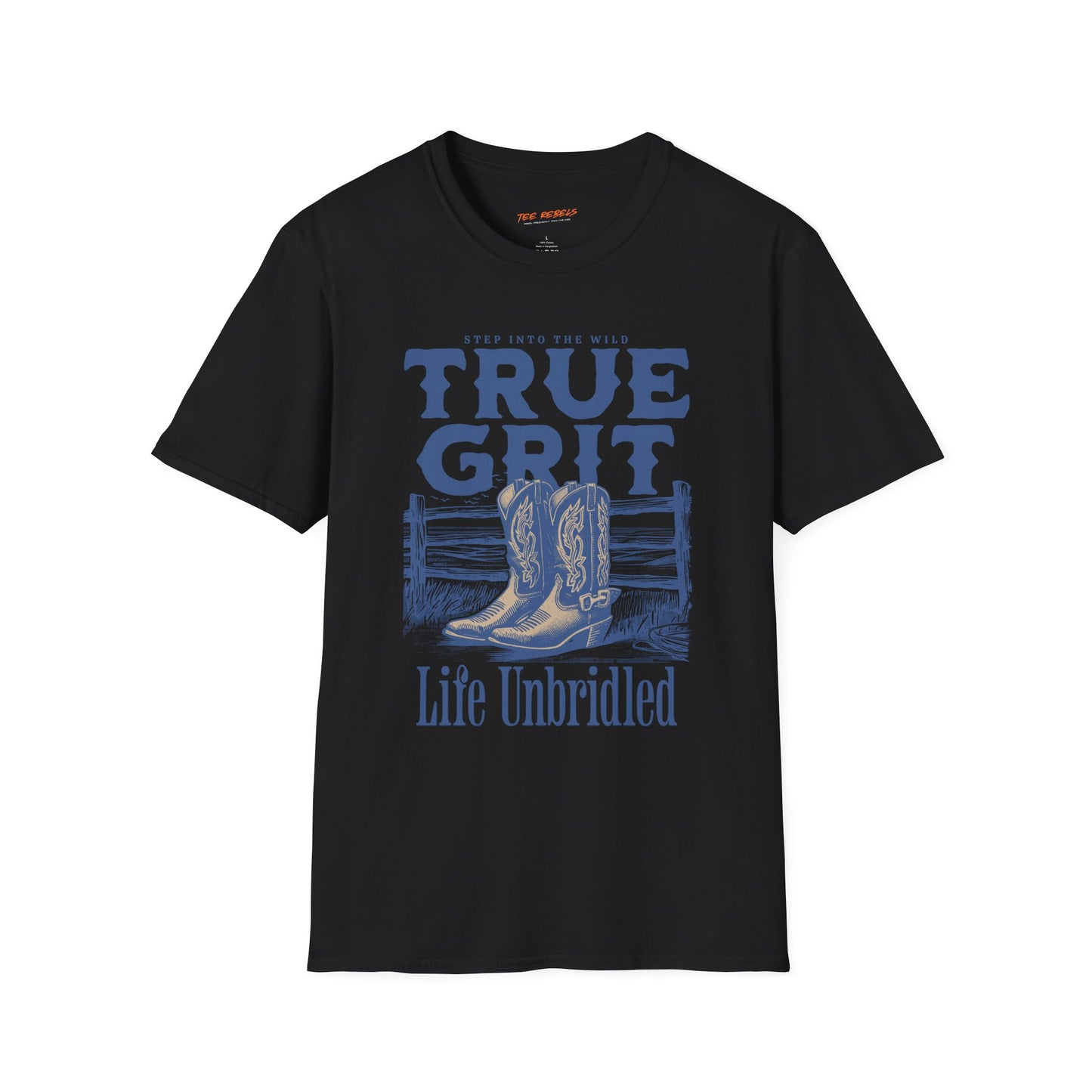 True Grit Unisex Streetwear T-Shirt | American West Graphic T-Shirt | Cowboy Rebel Frequency