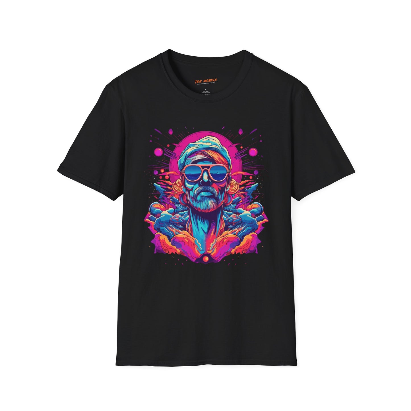 Psychedelic Synthwave Man Unisex T-Shirt | Synthwave Rebel Frequency