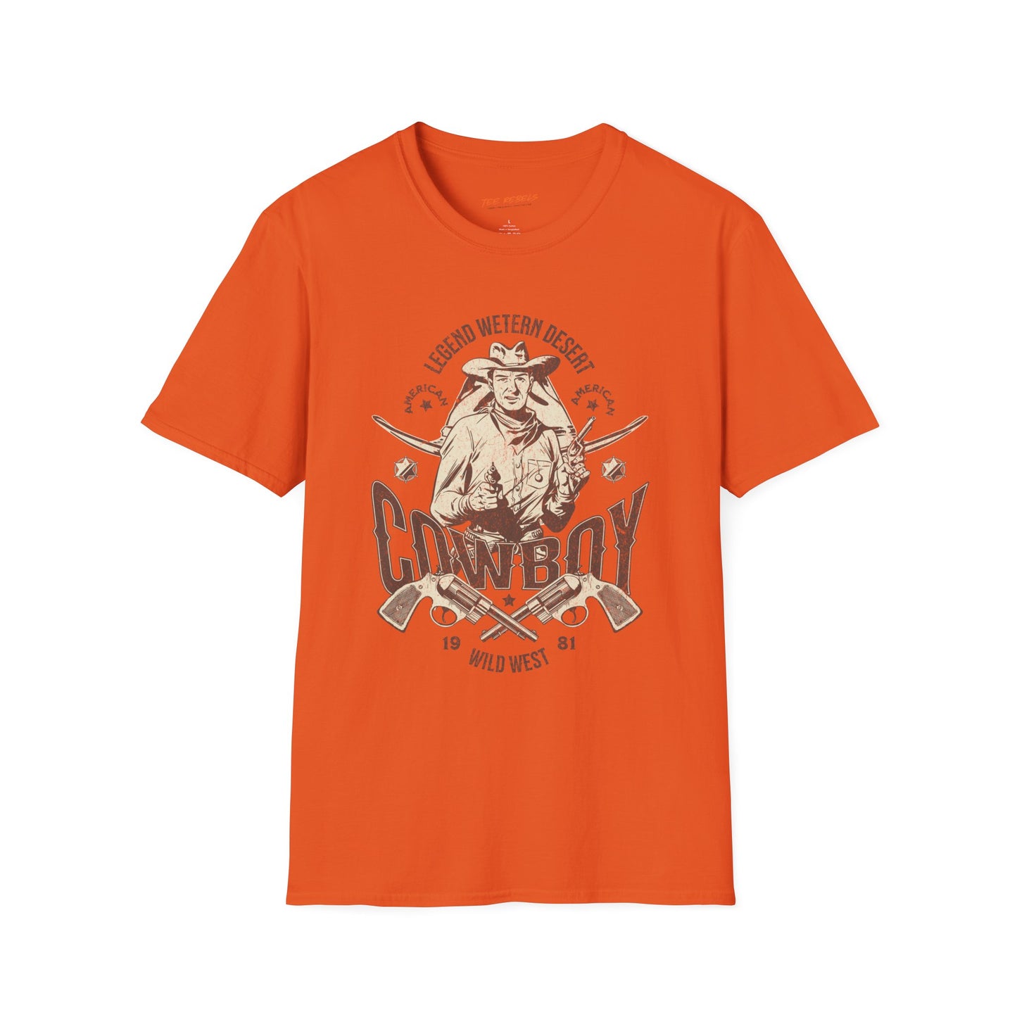 Legend Western Desert Cowboy Unisex Streetwear T-Shirt | Cowboy Graphic T-Shirt | Cowboy Rebel Frequency
