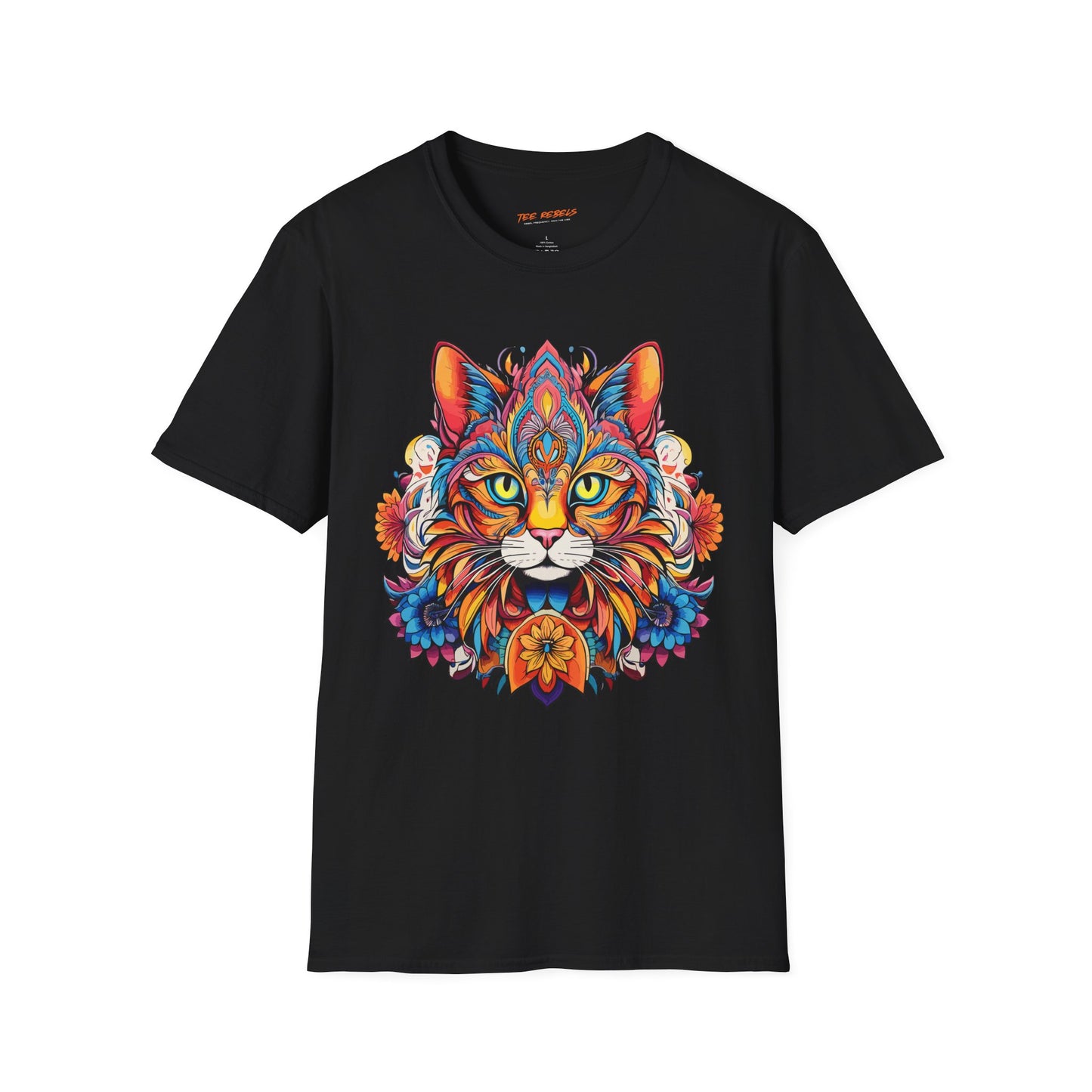 Psychedelic Cat Unisex T-Shirt | Cat Rebel Frequency