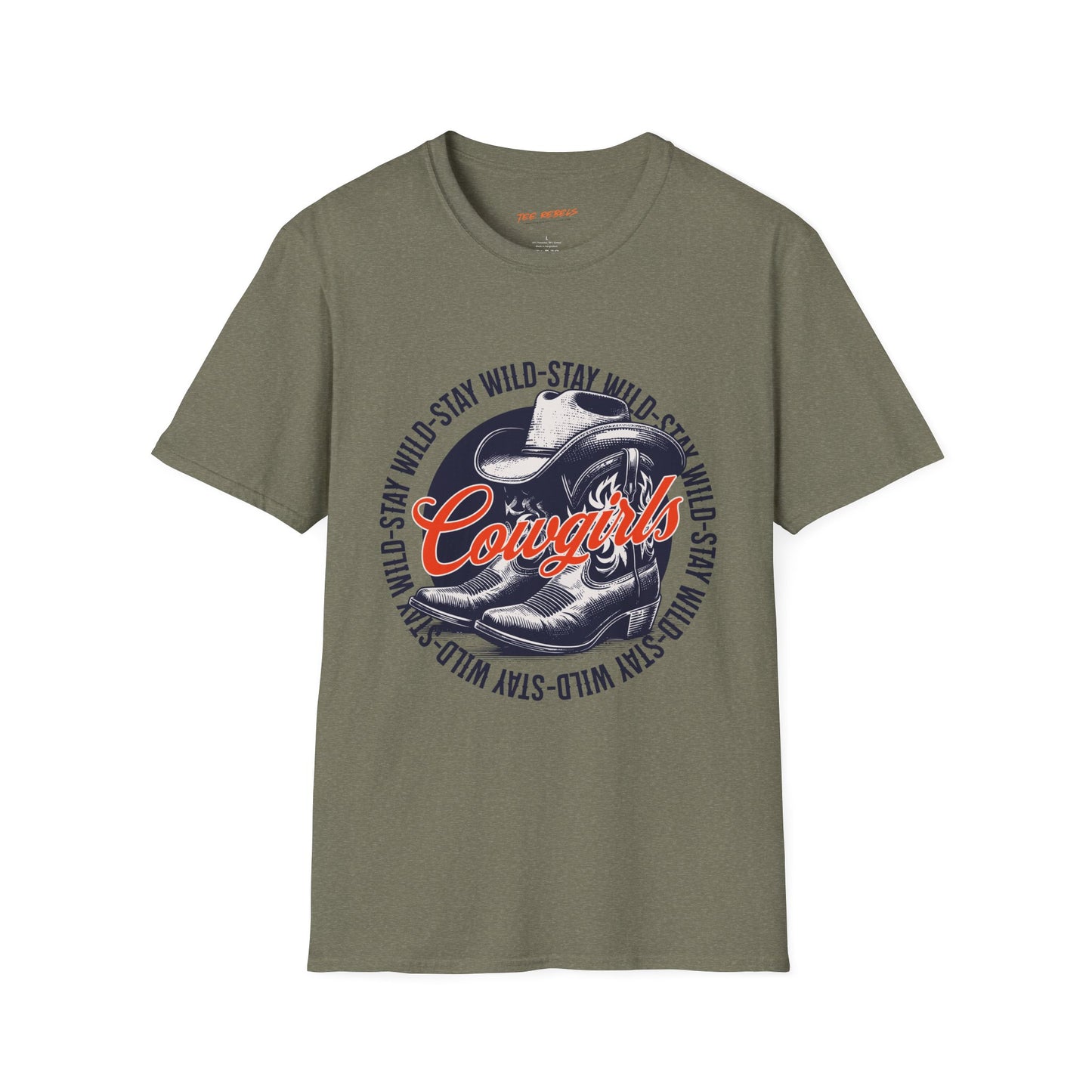 Cowgirls Stay Wild Unisex Streetwear T-Shirt | Cowgirls Graphic T-Shirt | Trendy Casual Wear | Cowgirls Rebel Frequency