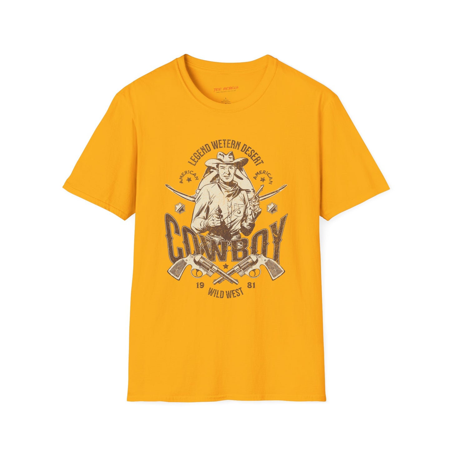 Legend Western Desert Cowboy Unisex Streetwear T-Shirt | Cowboy Graphic T-Shirt | Cowboy Rebel Frequency