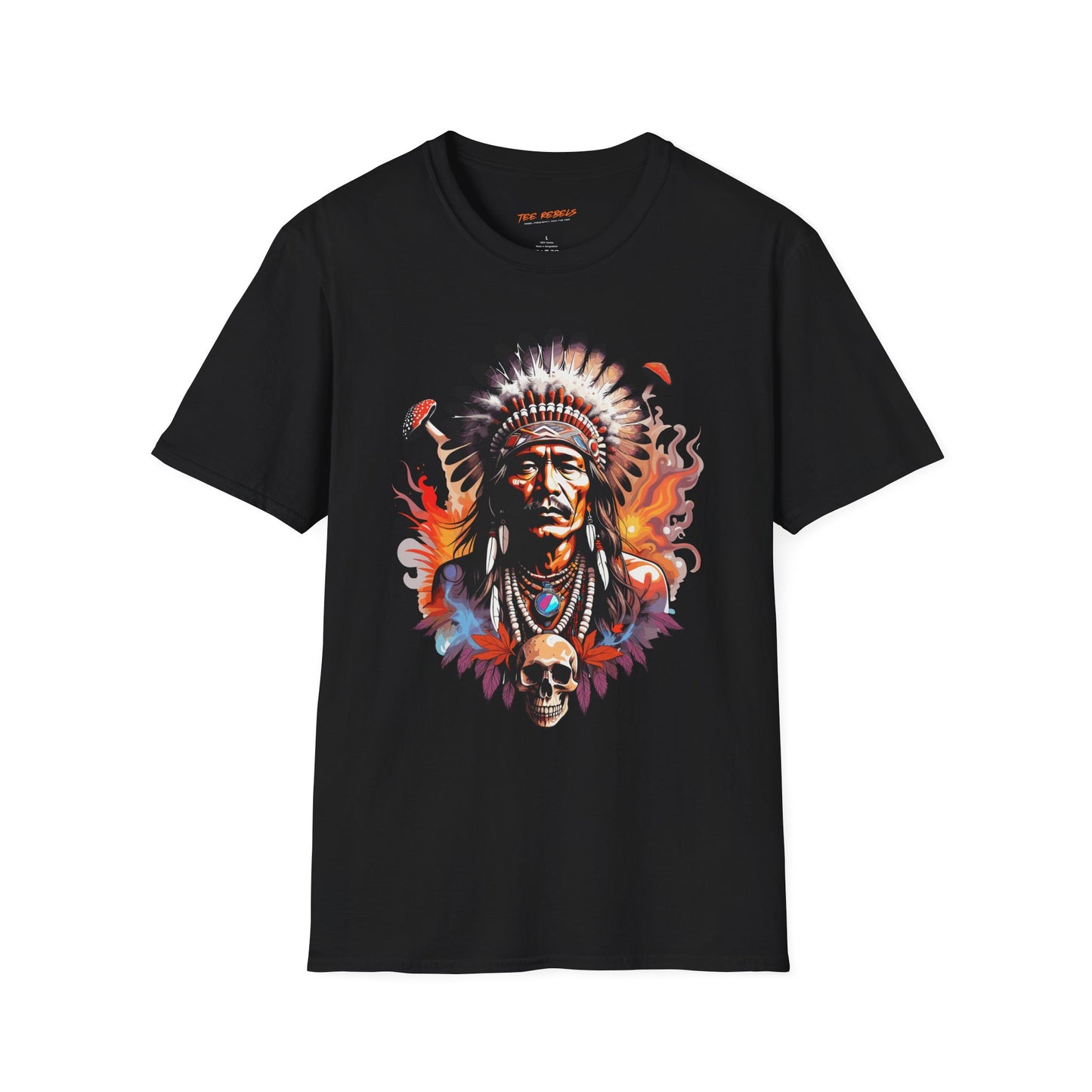 Psychedelic Indigenous Man Unisex T-Shirt | Indigenous Rebel Frequency