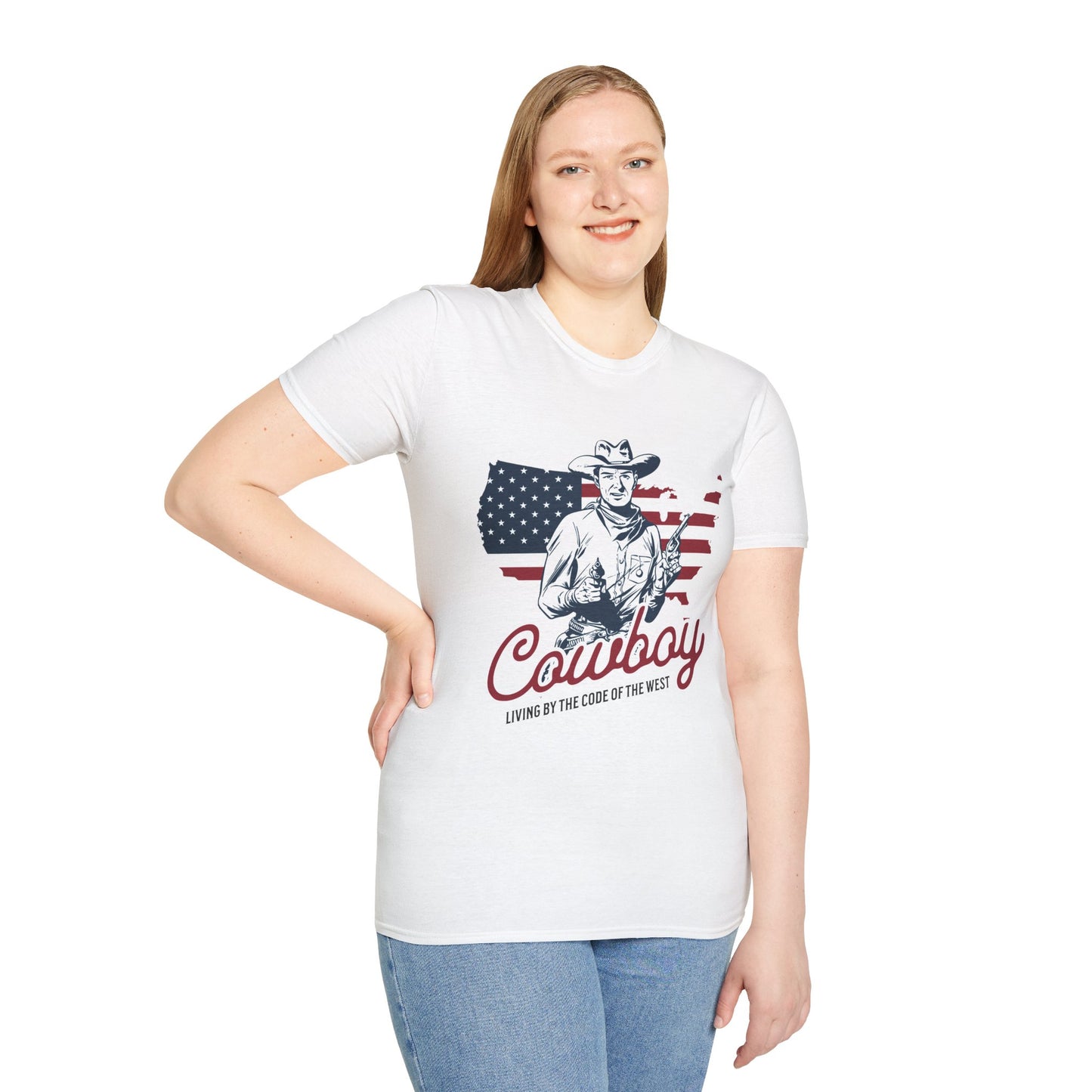 Cowboy USA Unisex Streetwear T-Shirt | Cowboy Graphic T-Shirt | Cowboy Rebel Frequency