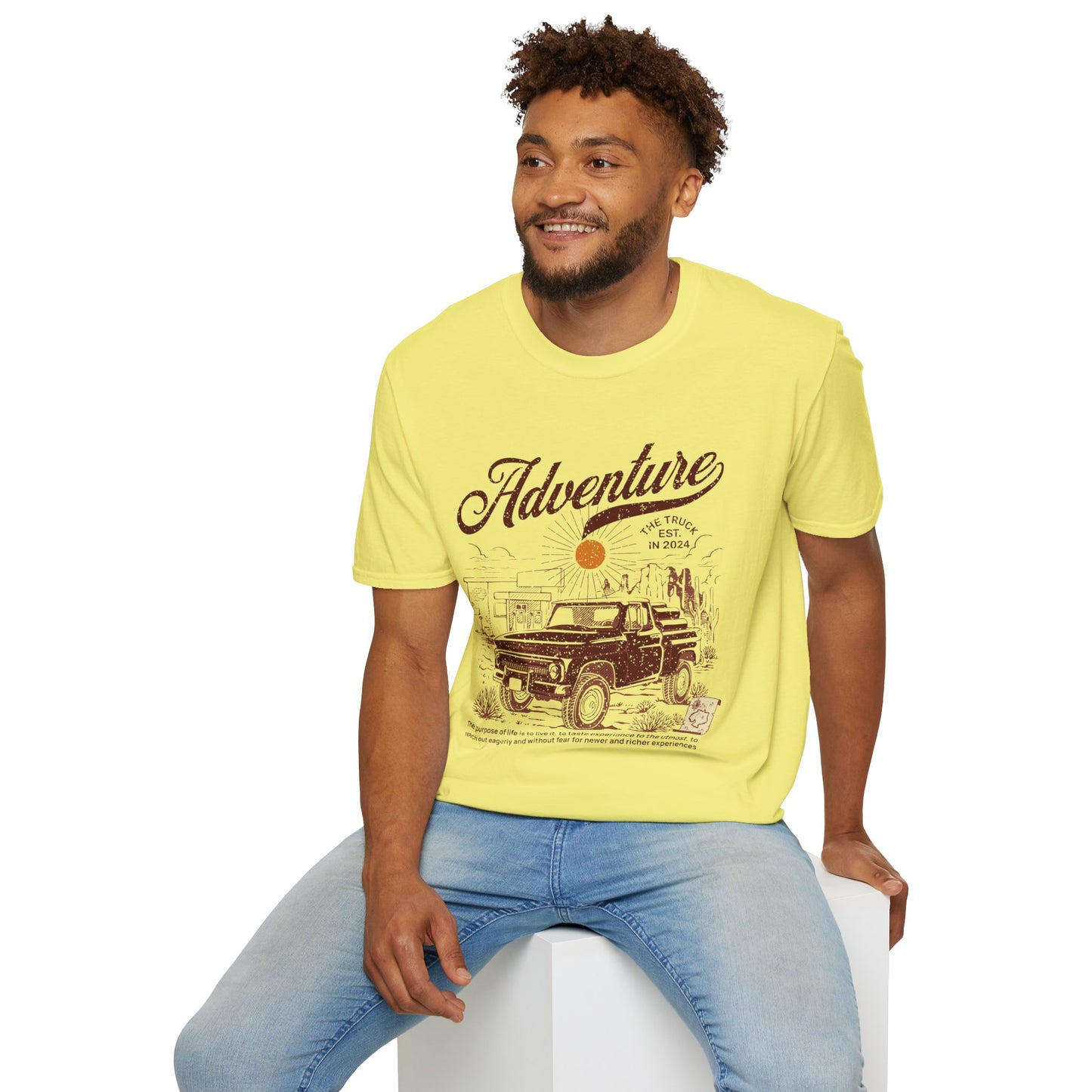 Adventure Truckin Unisex Streetwear T-Shirt | Adventure Graphic T-Shirt | Adventure Rebel Frequency