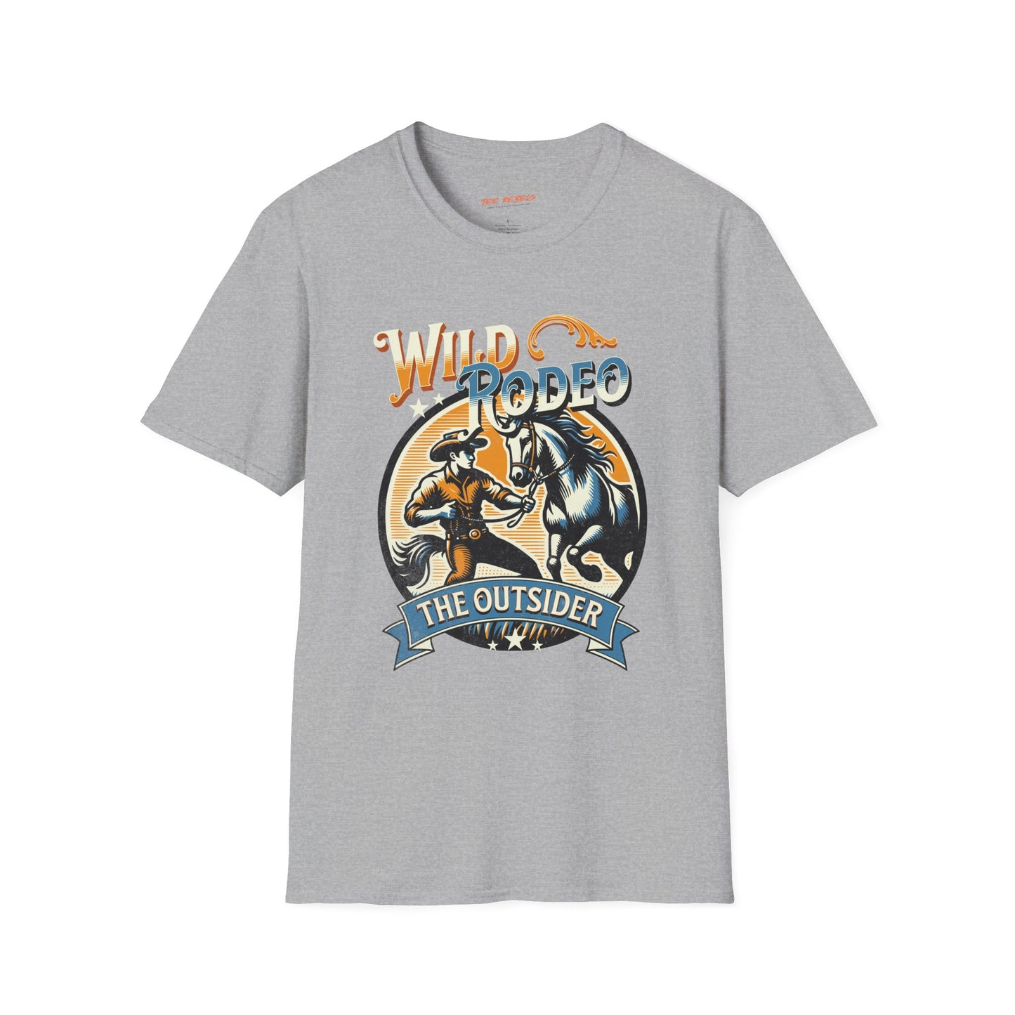 Wild Rodeo Graphic Unisex Streetwear T-Shirt, Western Graphic T-Shirt, Casual Wear, Rodeo Enthusiast Gift, Spread Love Theme