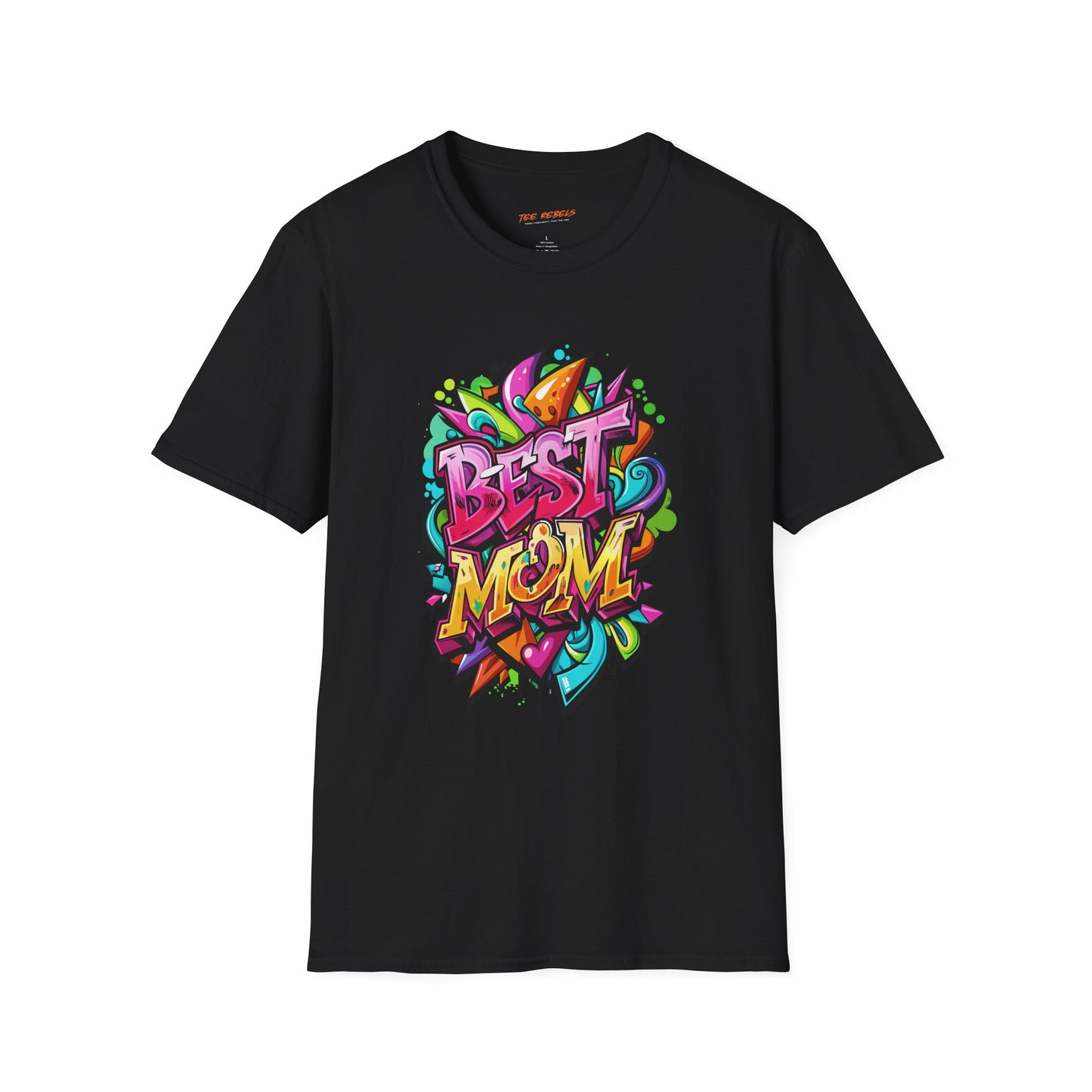 Best Mom Unisex Softstyle T-Shirt | Colorful, Fun Gift for Mother's Day