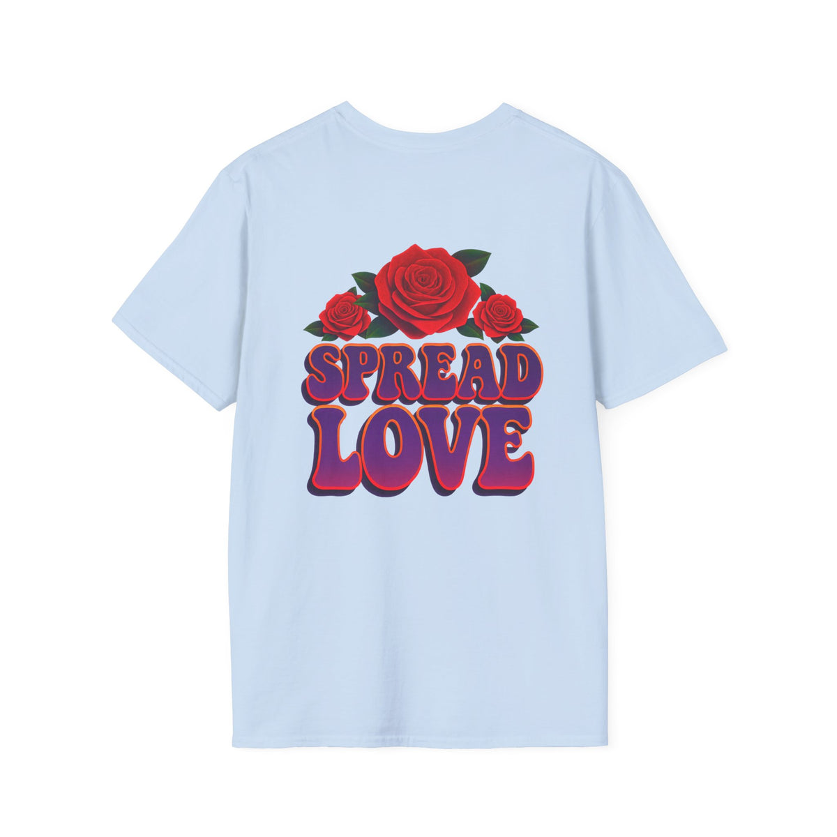 Monarch Butterfly Spread Love Rose Graphic T-Shirt