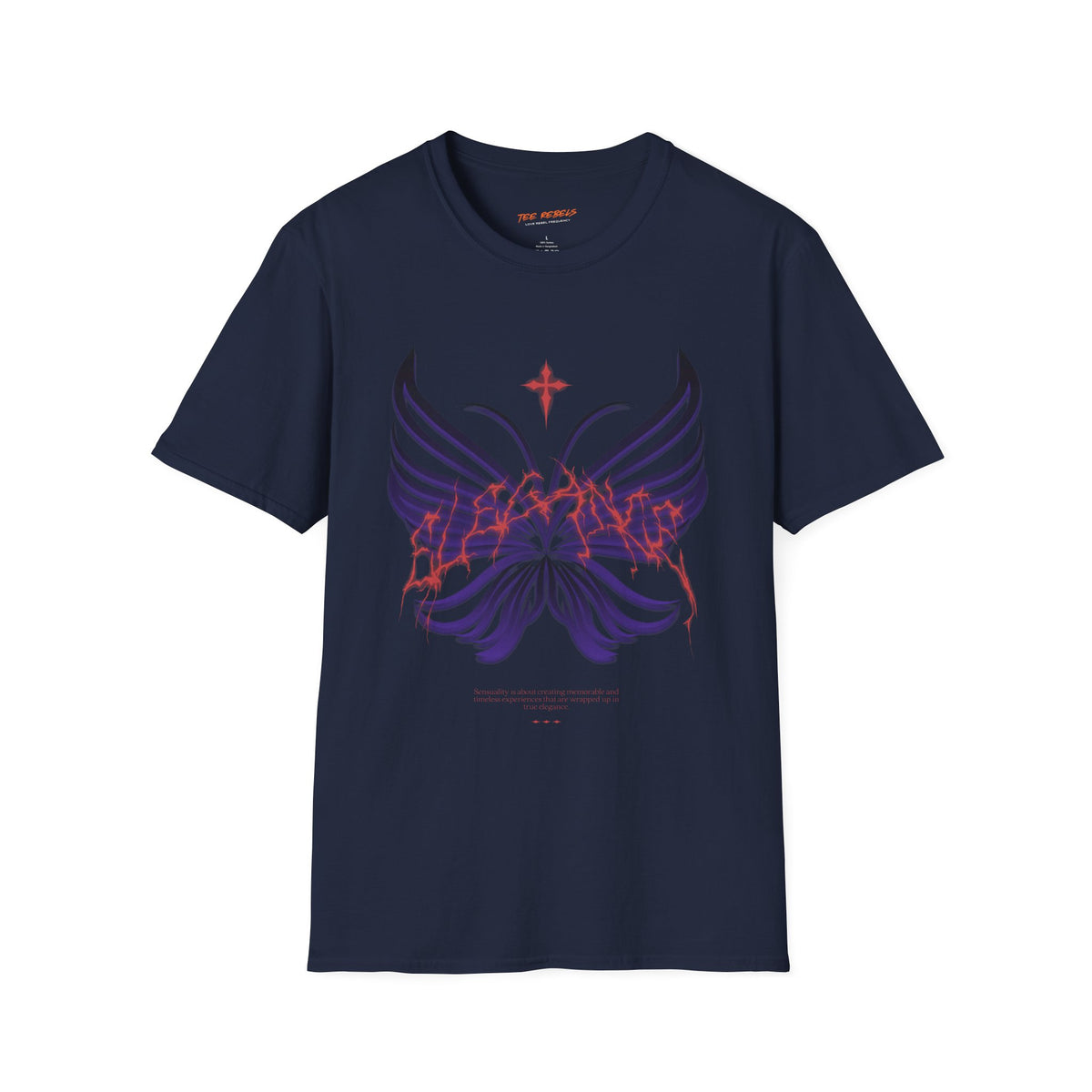 Butterfly Elegance Spread Love Rose Graphic T-Shirt