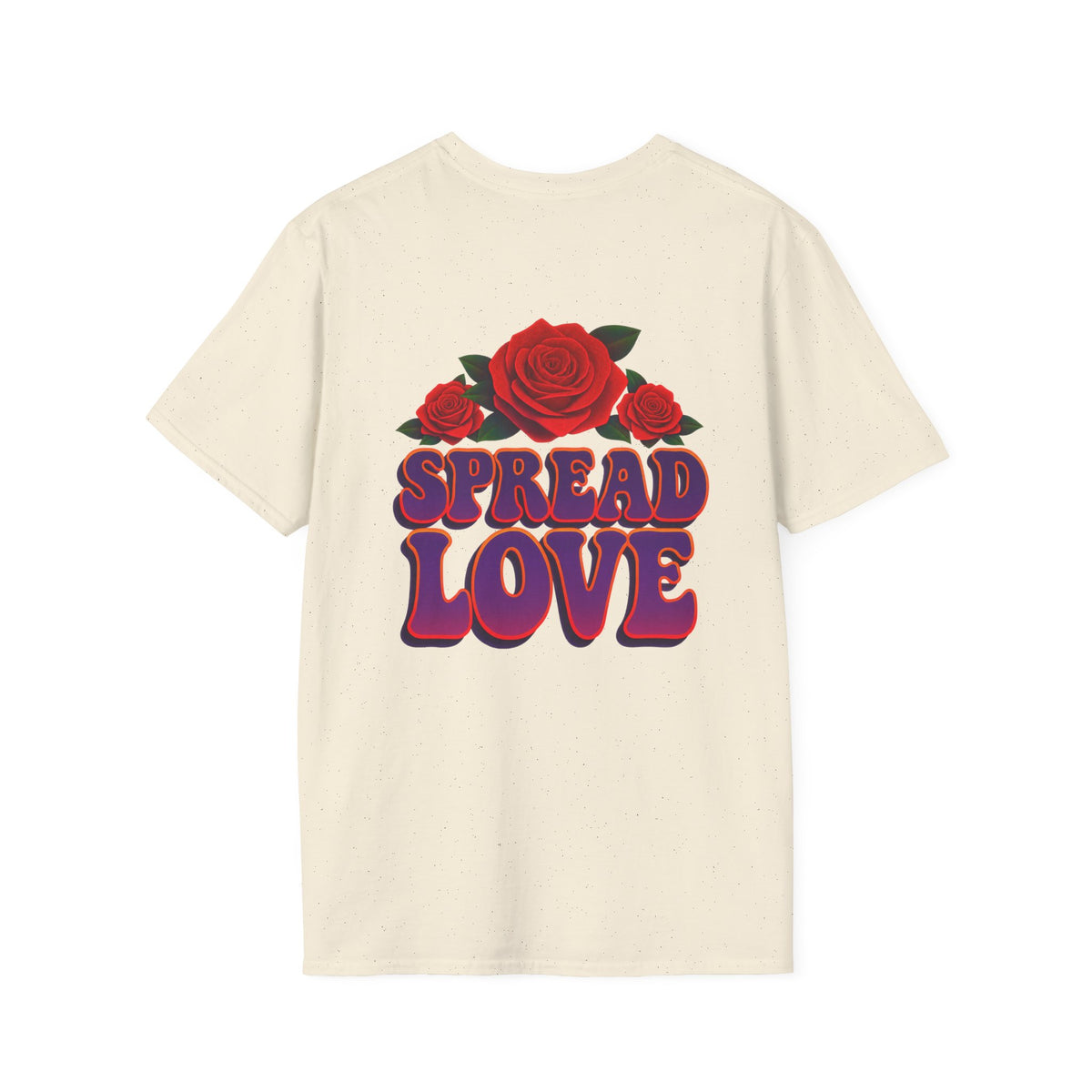 Monarch Butterfly Spread Love Rose Graphic T-Shirt