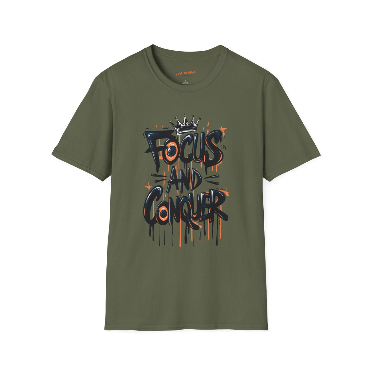 Motivational T-Shirt - Focus and Conquer / Spread Love Graphic T-Shirt