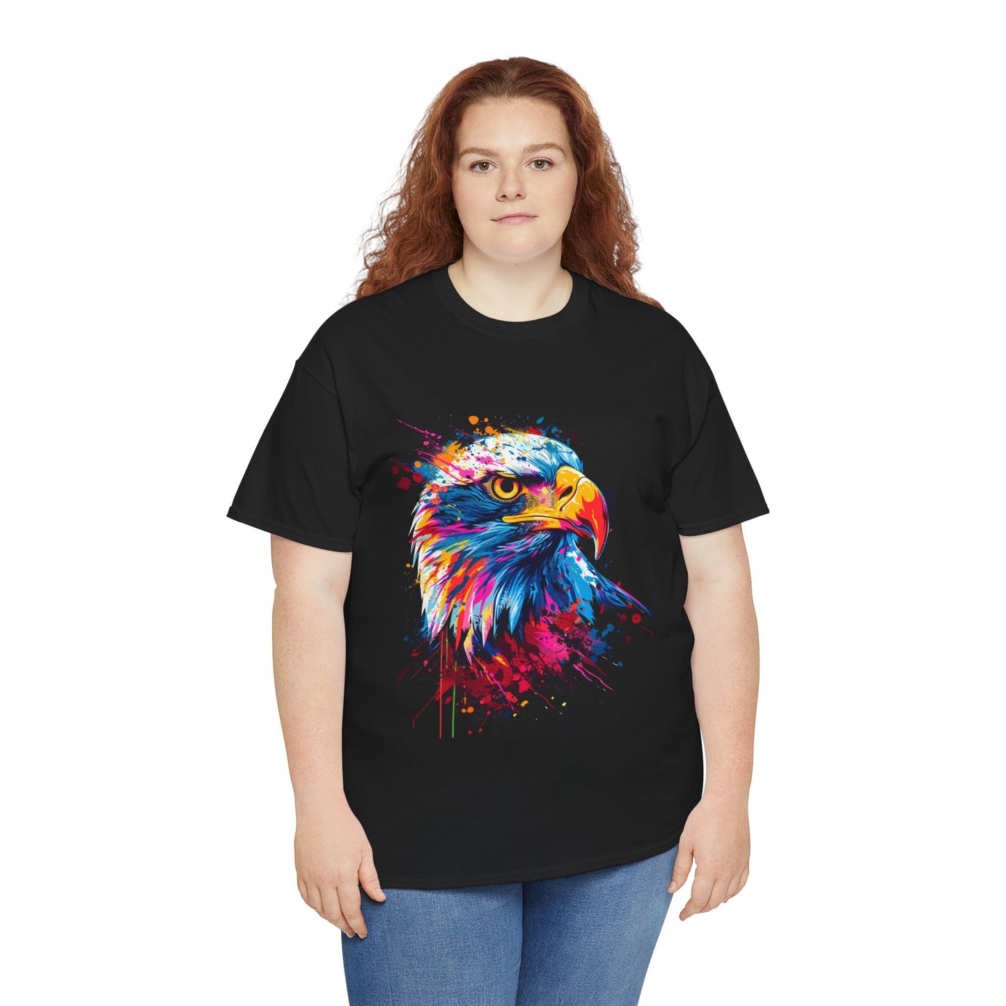 Colorful Eagle Unisex Heavy Cotton Tee | Eagle Rebel Frequency