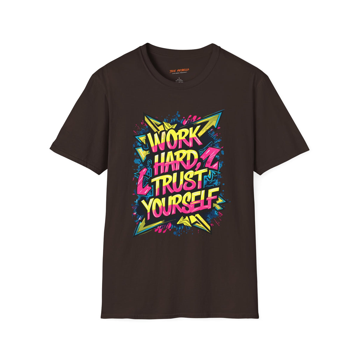 Motivational T-Shirt - Work Hard Trust Yourself & Spread Love Graphic T-Shirt