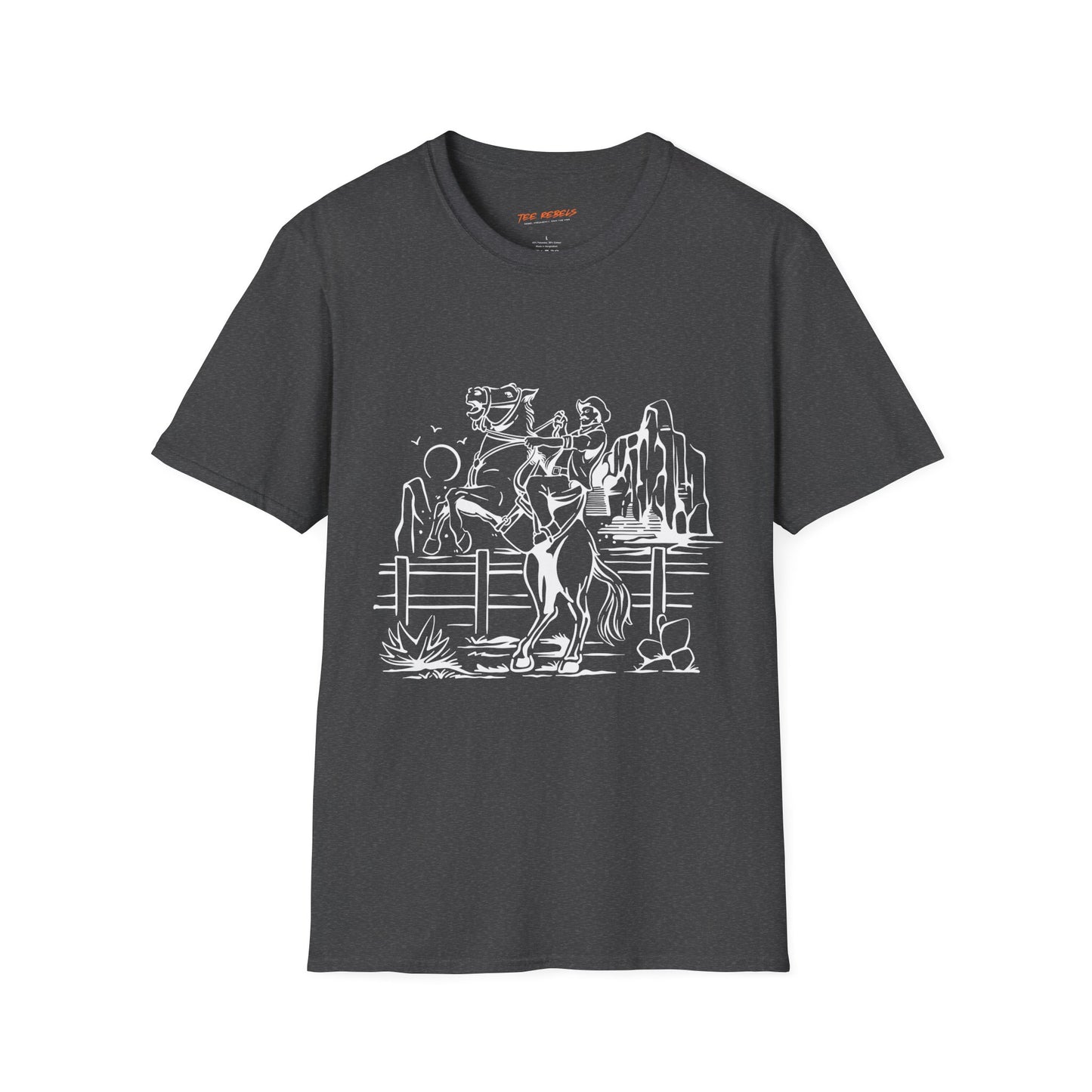 Rodeo Unisex Streetwear Graphic T-Shirt, Spread Love Vibe, Perfect for Summertime Outings, Gift for Friends, Casual Wear, Everyday Style