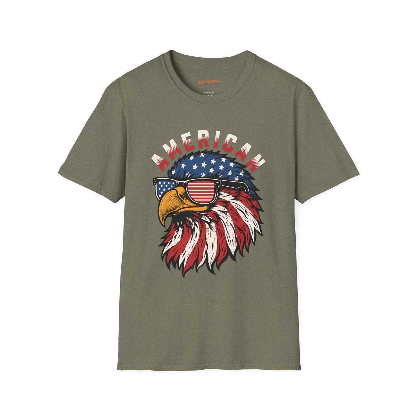 American Eagle USA Unisex Streetwear T-Shirt | American Graphic T-Shirt | Eagle Rebel Frequency