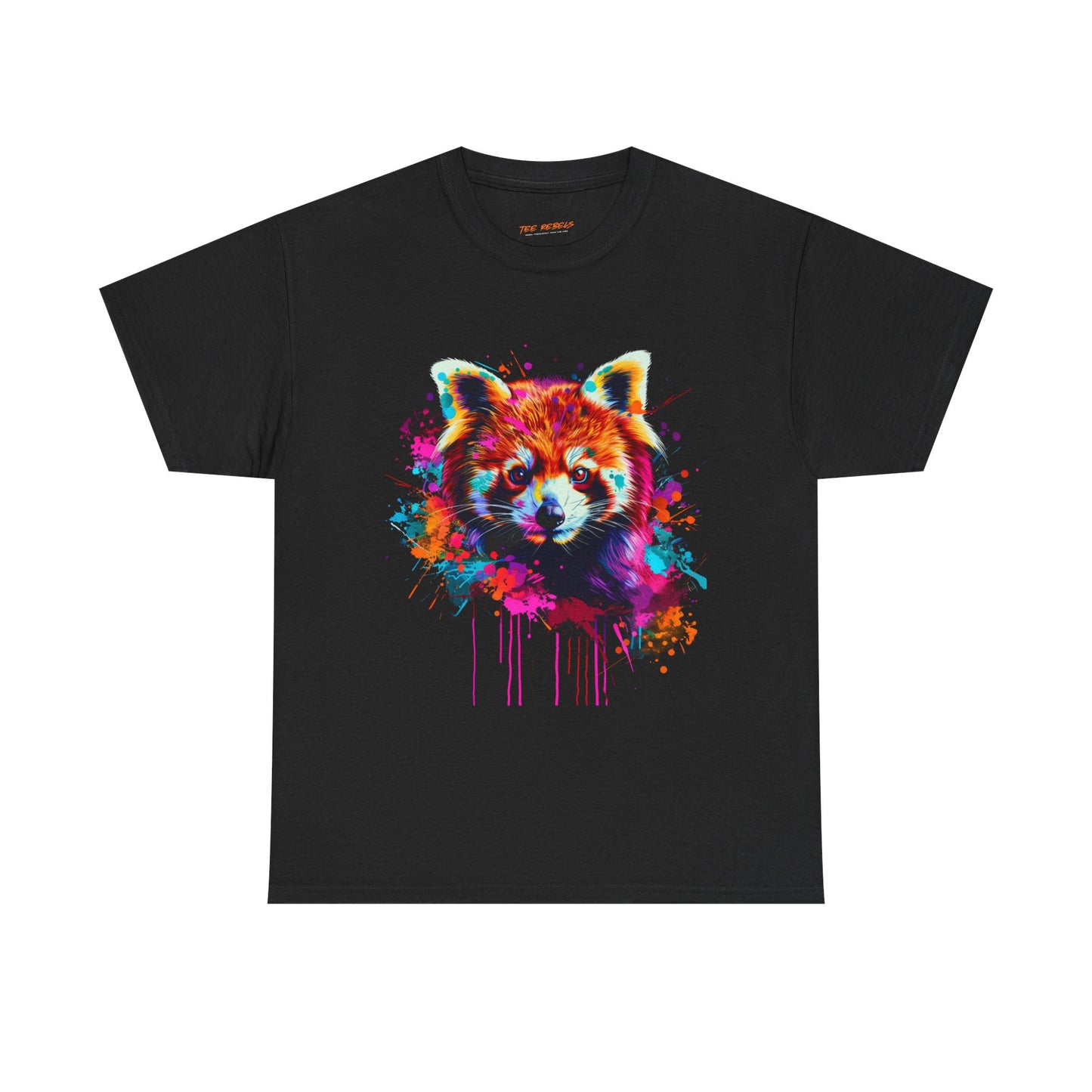 Colorful Fox Graphic Unisex Heavy Cotton Tee - Fox Rebel Frequency