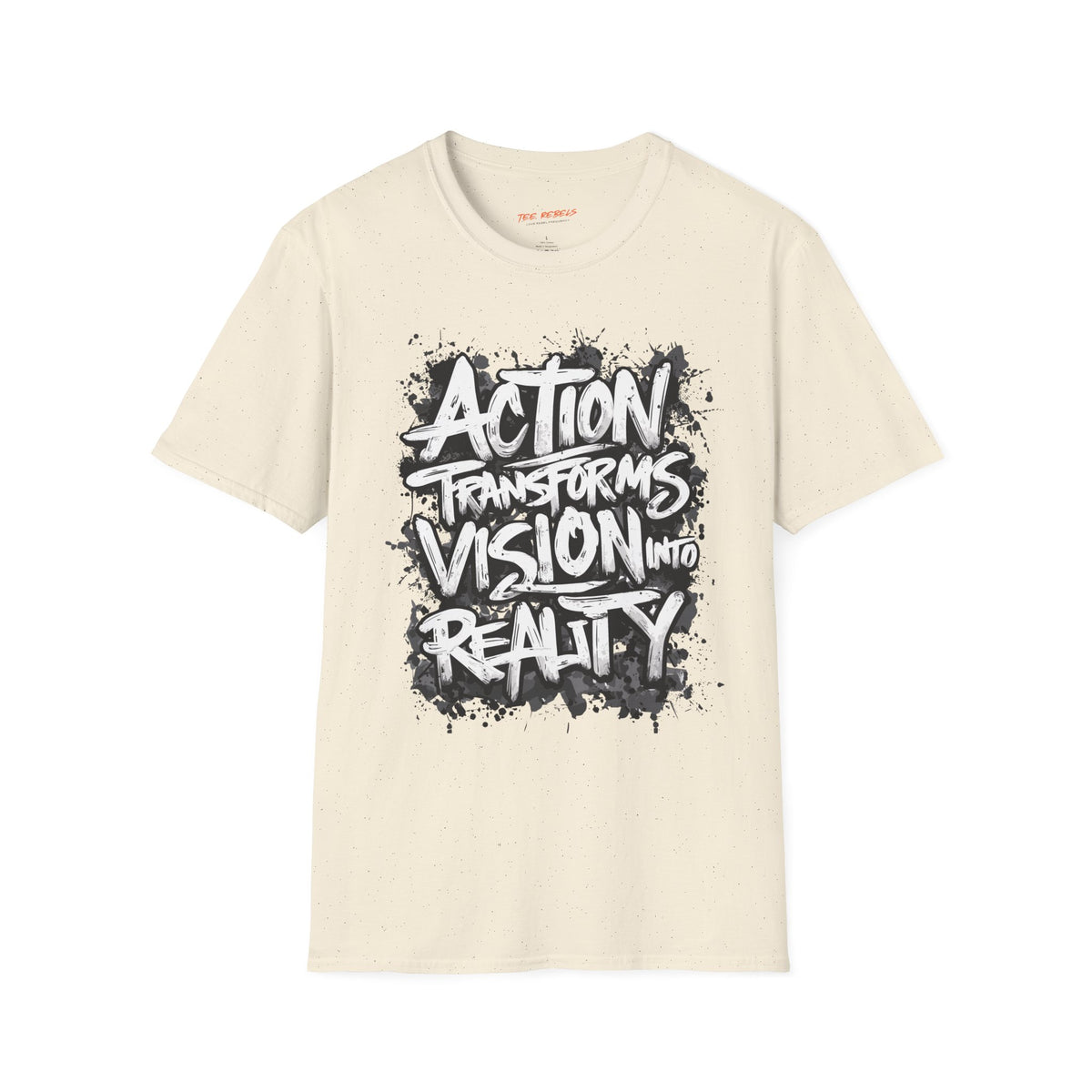 Action Transforms Vision Into Reality Motivational Graphic T-Shirt - Spread Love