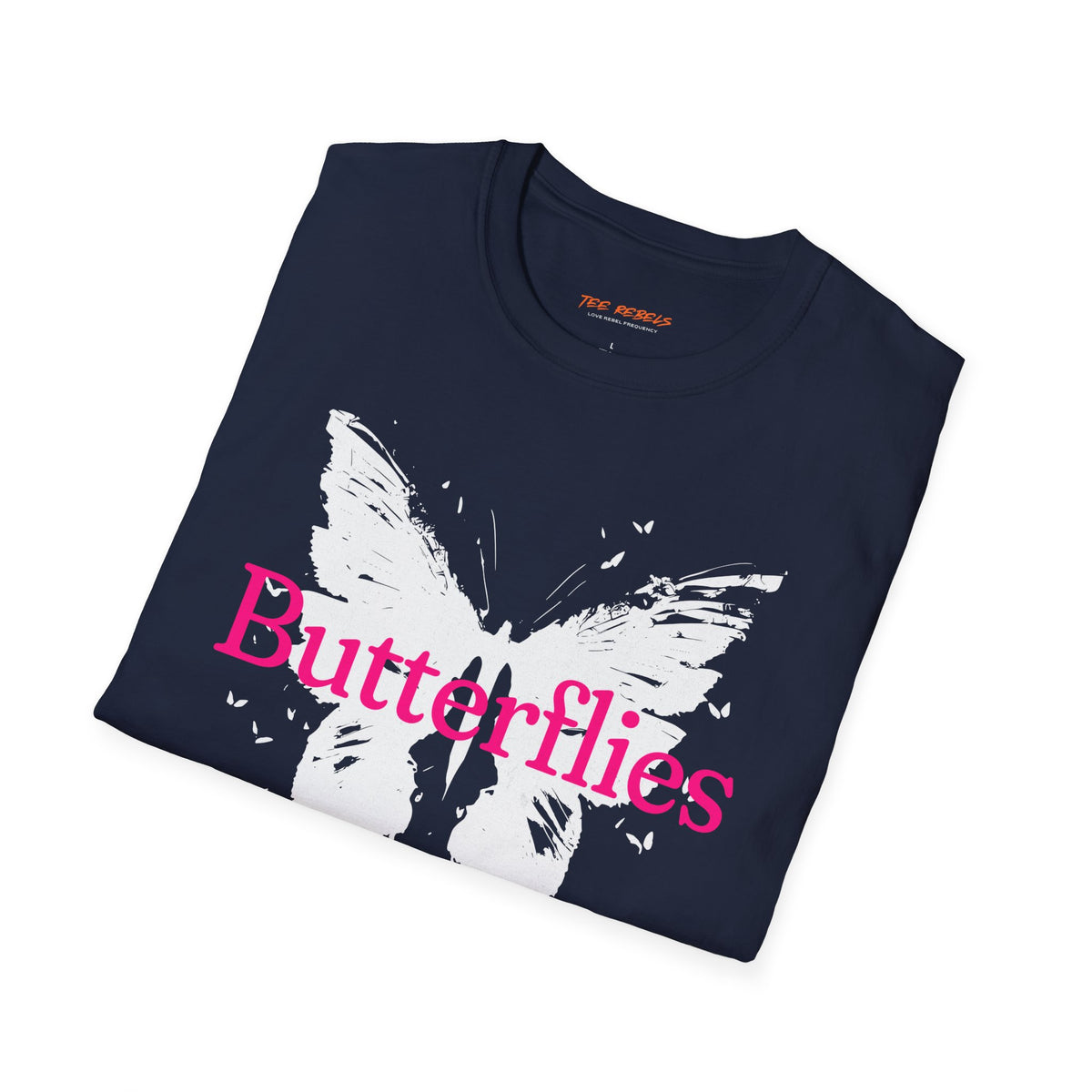 Butterflies “Wild and Free” T‑Shirt — Spread Love Rose Graphic Tee