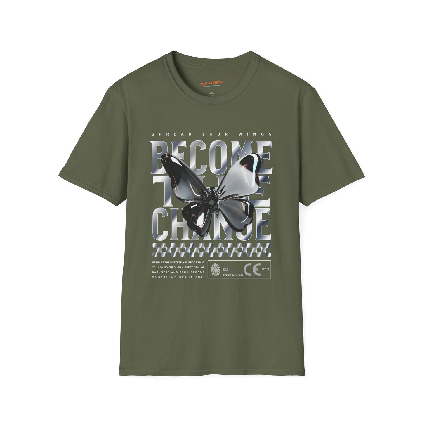 Become The Change T-Shirt — Spread Love Rose Graphic Tee