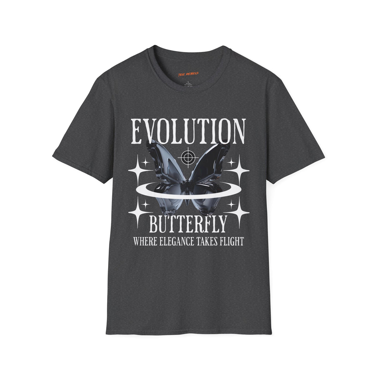 Evolution Butterfly 3 Spread Love Rose Graphic T-Shirt