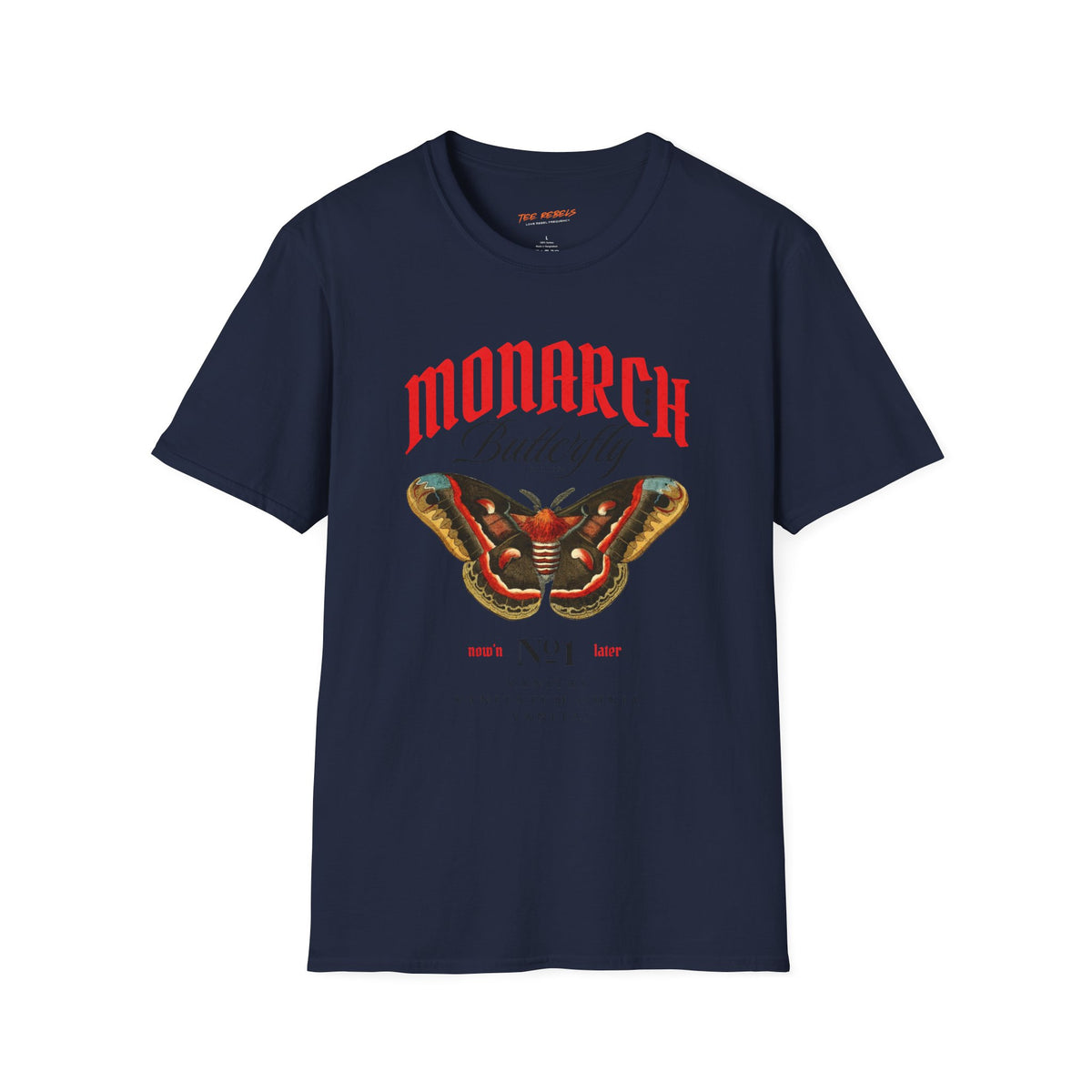 Monarch Butterfly Spread Love Rose Graphic T-Shirt
