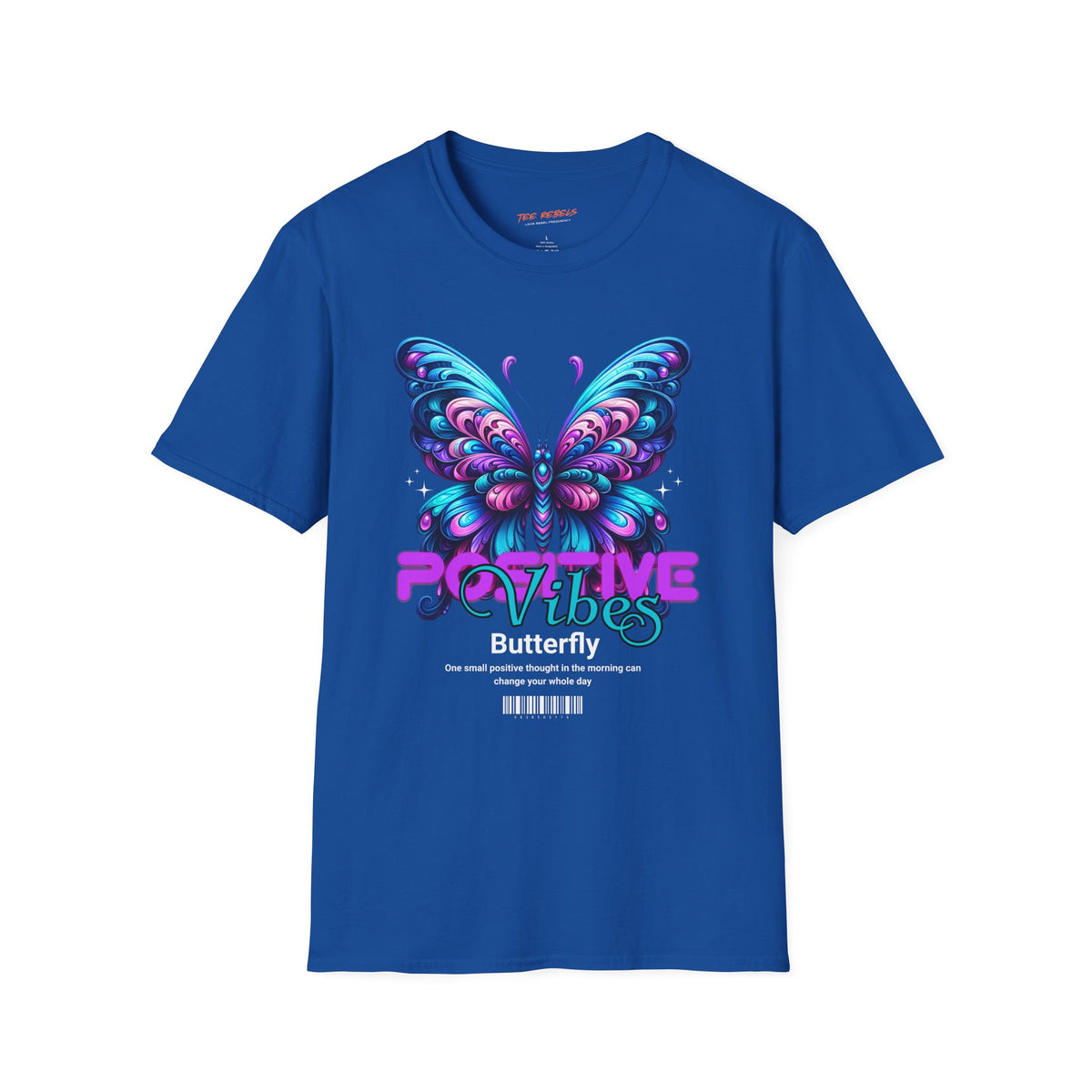 Positive Vibes Butterfly & Spread Love Rose Graphic T-Shirt